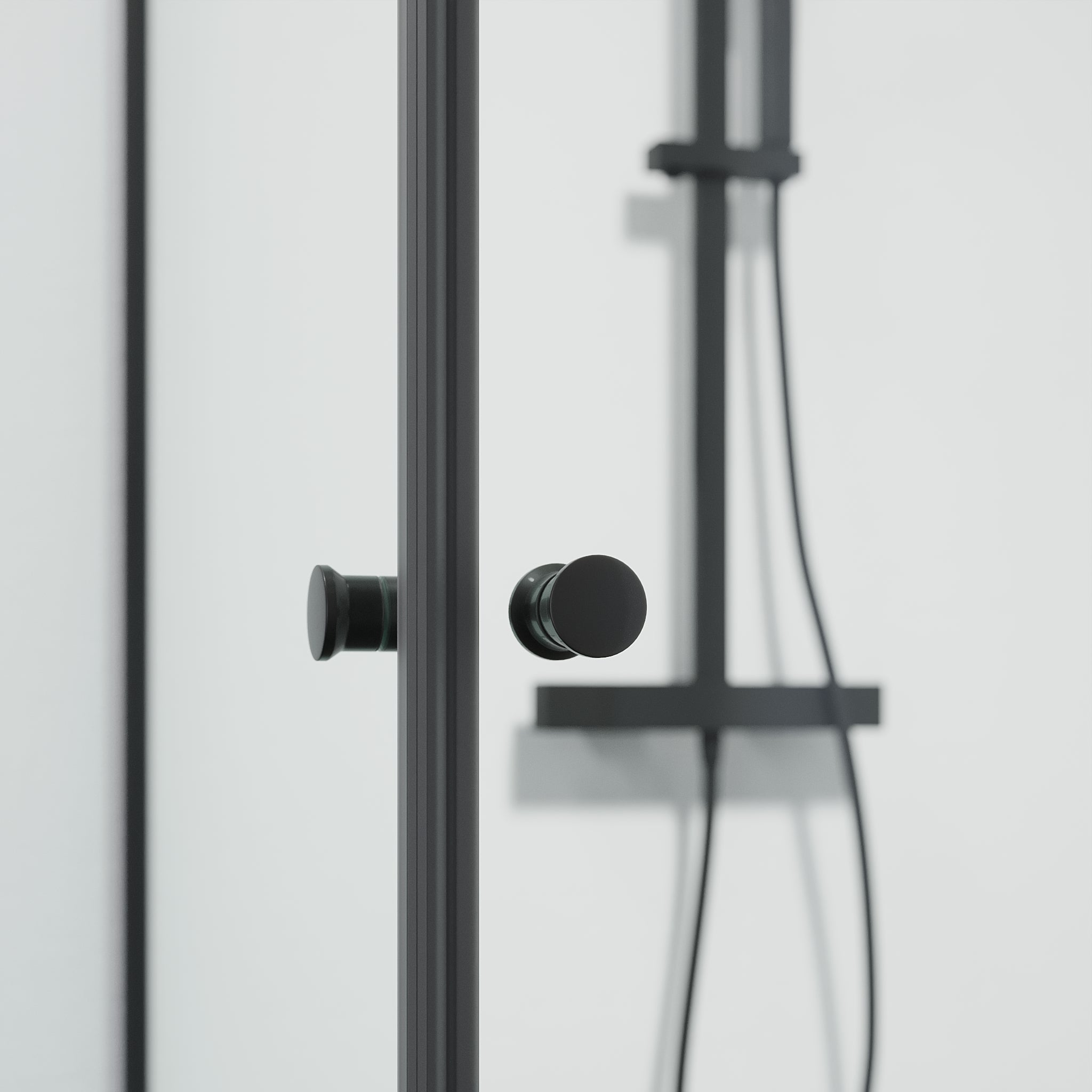 Tulsa, Shower Enclosure, Black Mat - 90 cm - MASTERSTORE - 8595677180770 - Shower Enclosure - 42 - 090 - 11 - 02 - 02 - 8595677180770