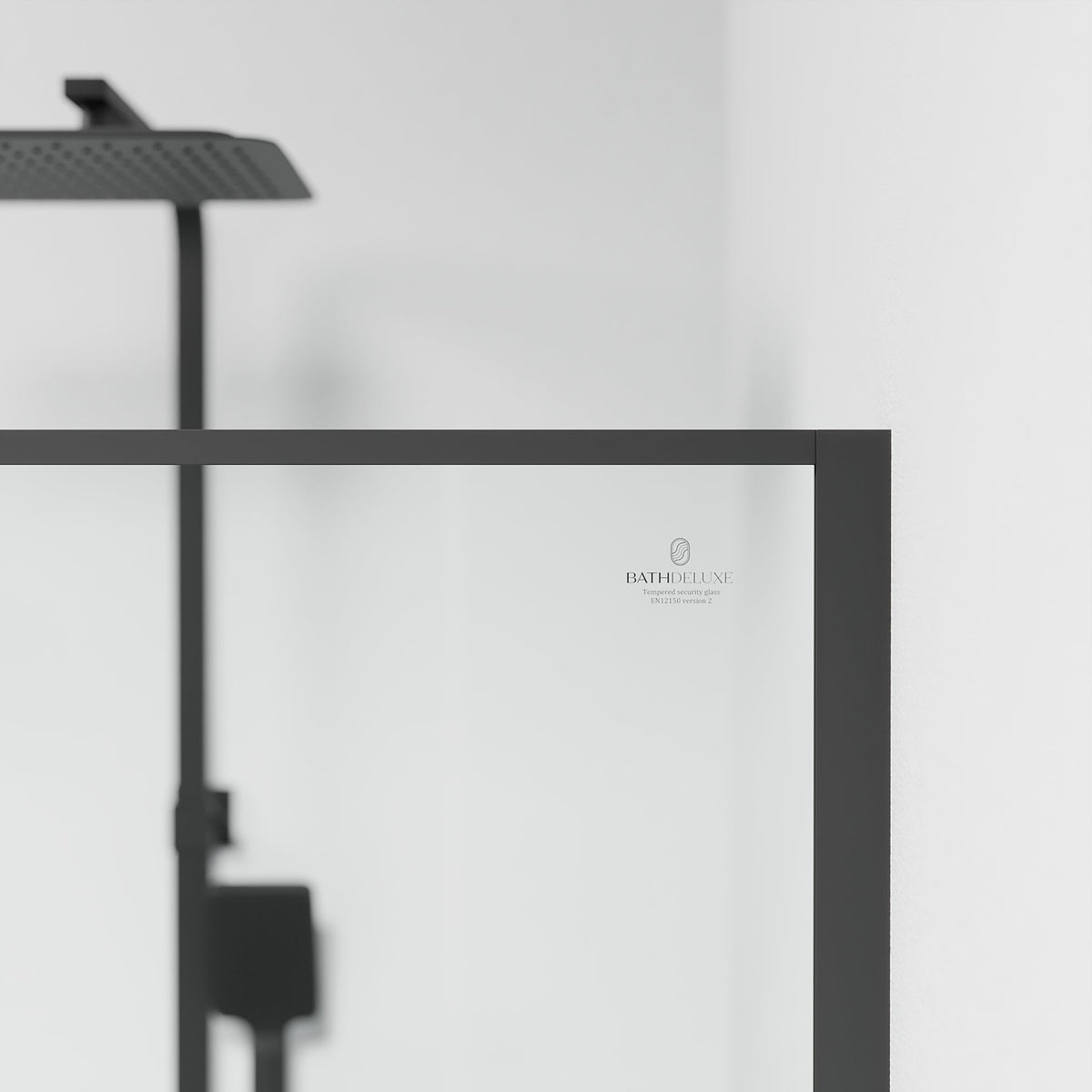 Tulsa, Shower Wall, Black Mat - 90 cm - MASTERSTORE - 8595677180800 - Shower Wall - 42 - 090 - 13 - 02 - 02 - 8595677180800