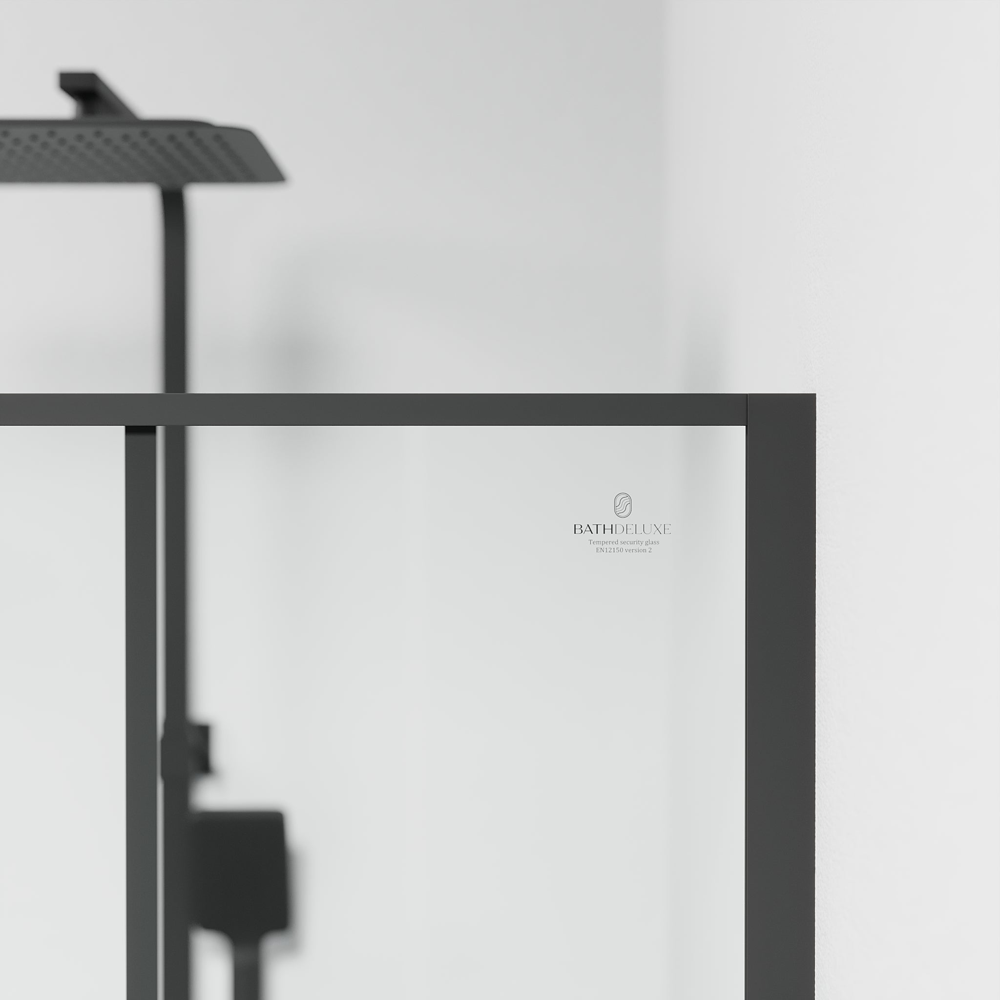 Tulsa, Shower Wall, Black Mat - 90 cm - MASTERSTORE - 8595677180817 - Shower Wall - 42 - 090 - 14 - 02 - 02 - 8595677180817