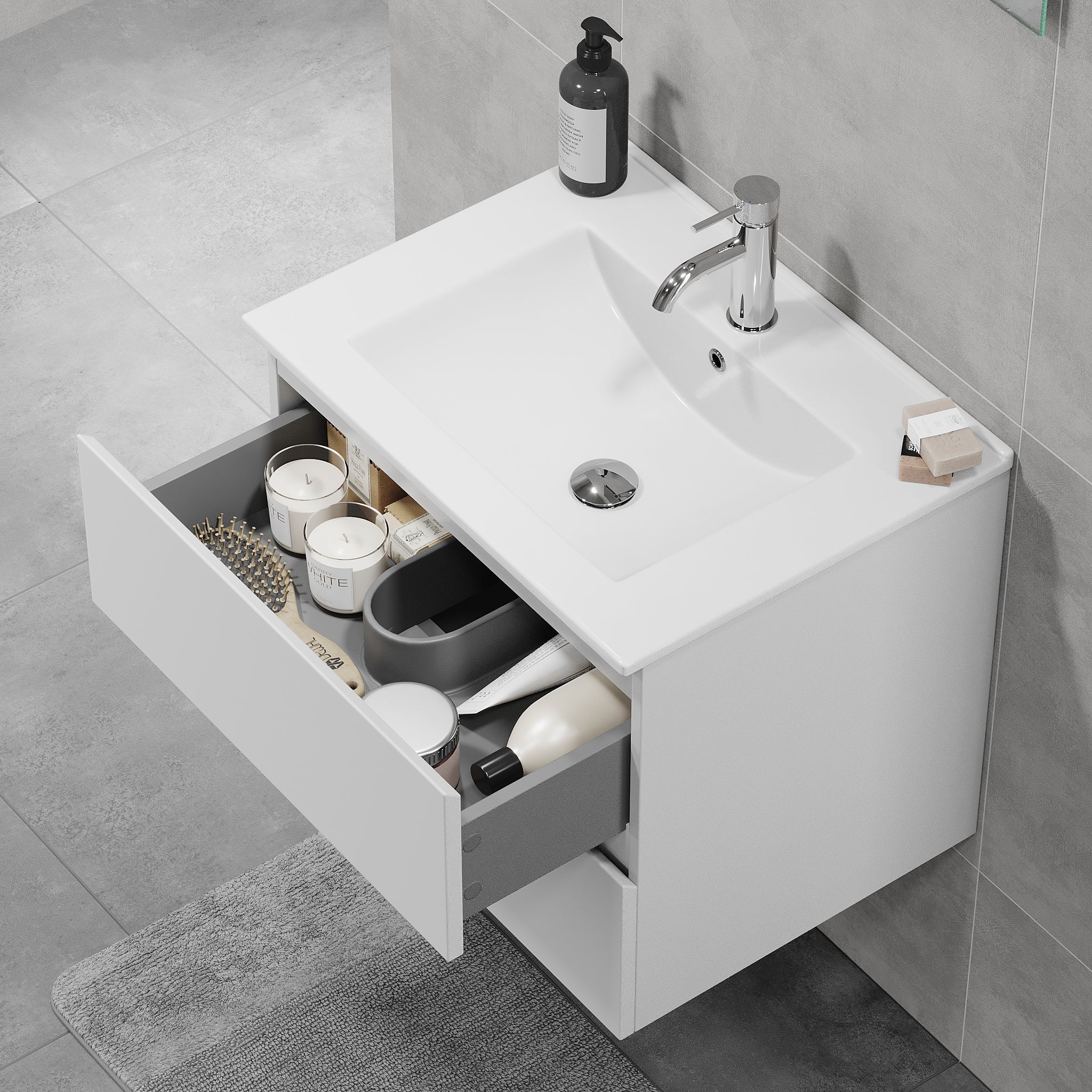 Kenwood, Furniture Set - Code, White Mat - 91 cm - MASTERSTORE - 8595677181081 - Furniture Set - Code - 80 - 090 - 04 - 01 - 01 - 8595677181081