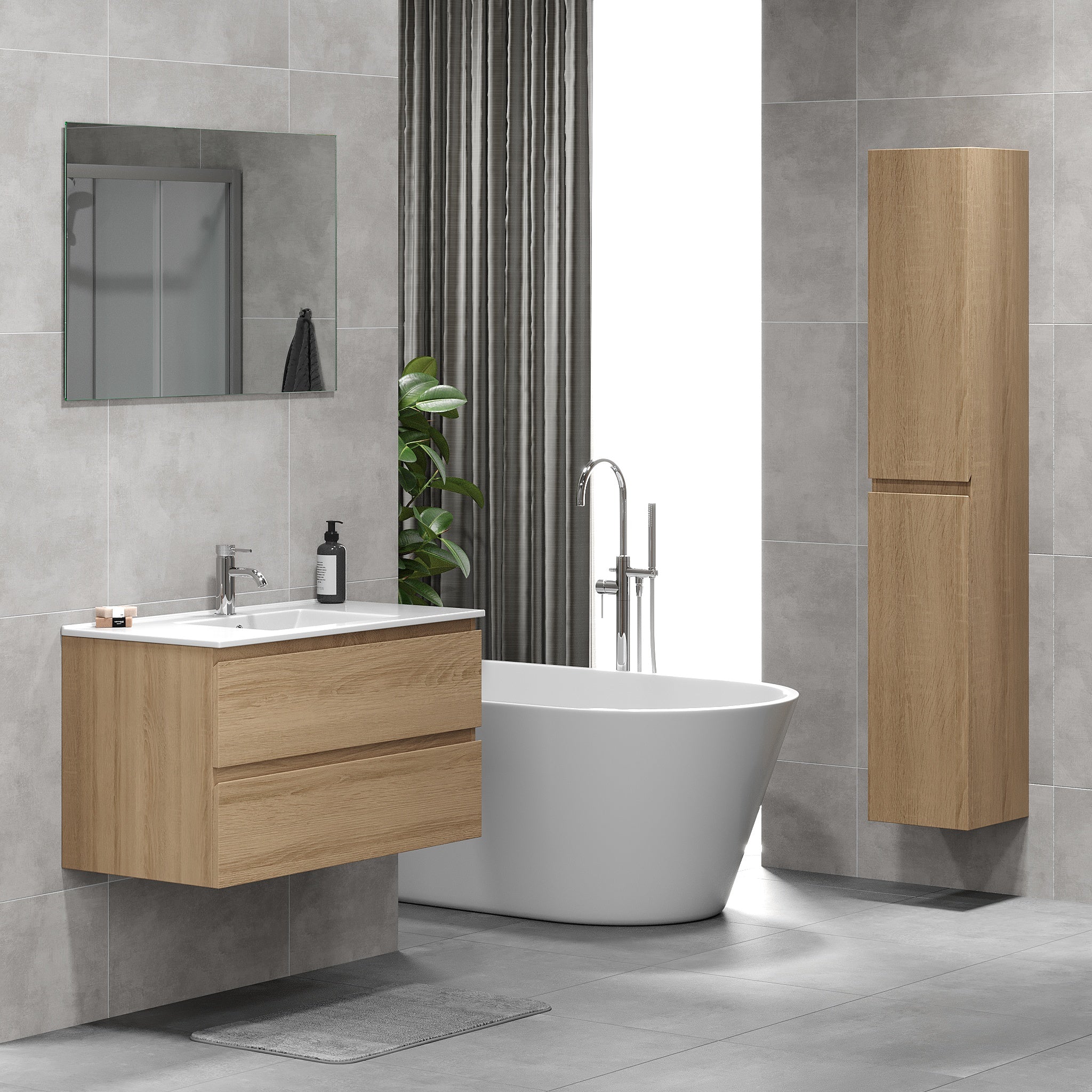 Kenwood, Furniture Set - Code, Oak - 91 cm - MASTERSTORE - 8595677181104 - Furniture Set - Code - 80 - 090 - 04 - 86 - 01 - 8595677181104