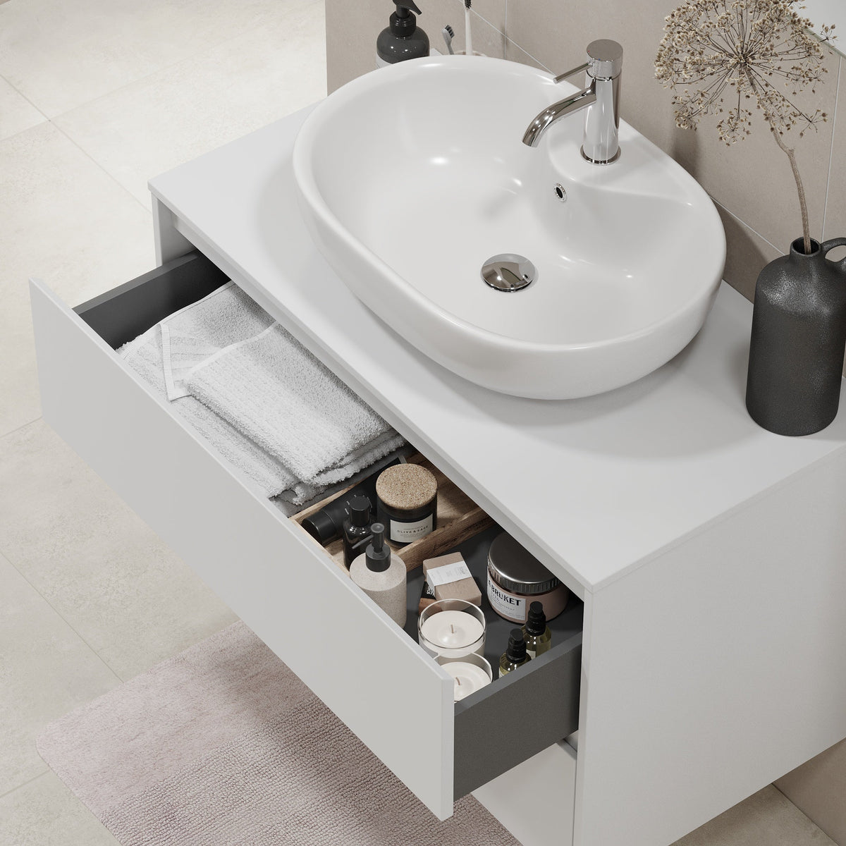 Svalbard, Furniture Set - Code, White Mat - 90 cm - MASTERSTORE - 8595677183573 - Furniture Set - Code - 83 - 090 - 10 - 01 - 40 - 8595677183573
