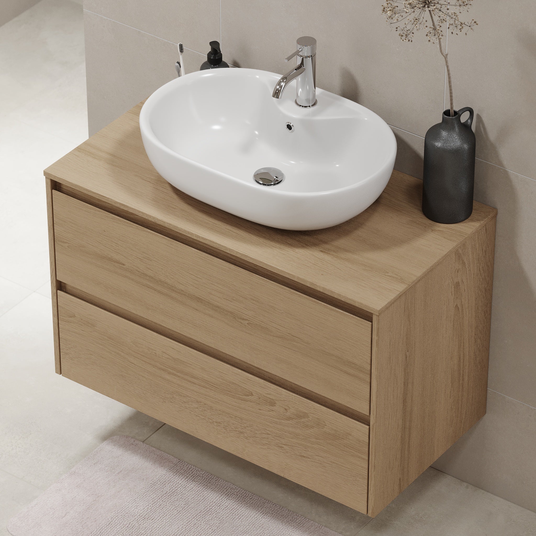 Svalbard, Furniture Set - Code, Oak - 90 cm - MASTERSTORE - 8595677183610 - Furniture Set - Code - 83 - 090 - 10 - 86 - 40 - 8595677183610