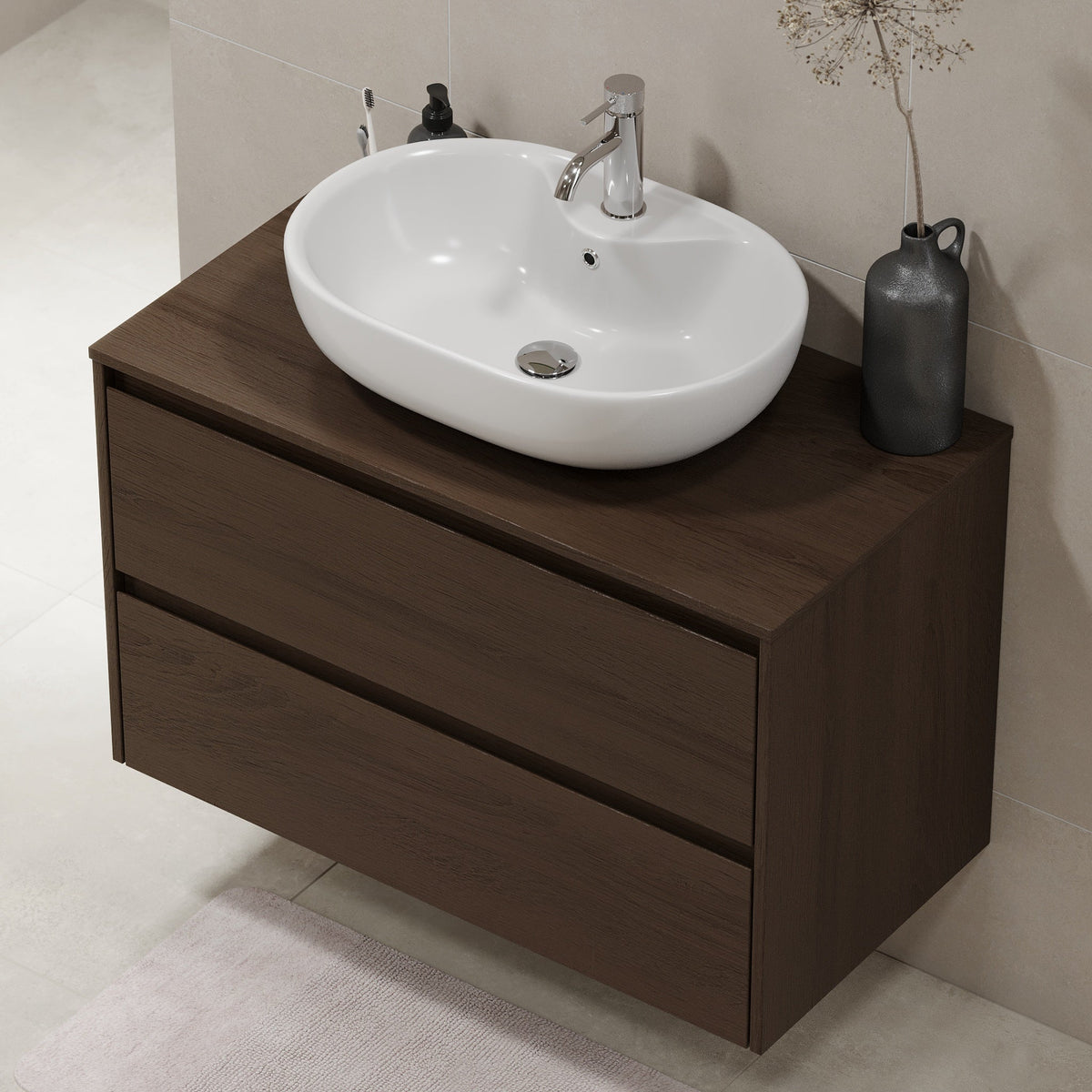 Svalbard, Furniture Set - Code, Walnut - 60 cm - MASTERSTORE - 8595677183641 - Furniture Set - Code - 83 - 060 - 10 - 84 - 40 - 8595677183641