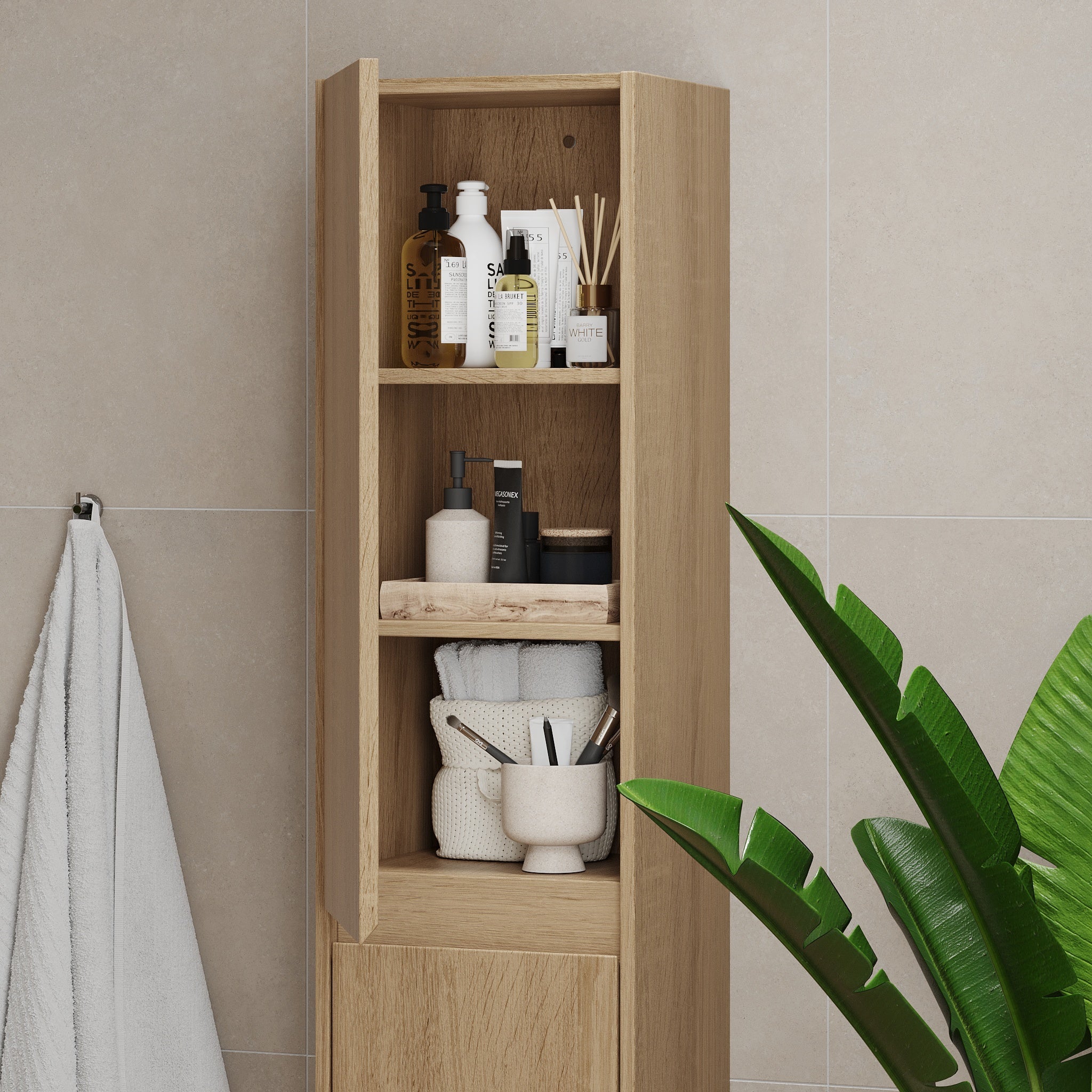Svalbard, Furniture Set - High Cabinet, White Mat - 35 cm - MASTERSTORE - 8595677183665 - Furniture Set - Code - 83-035-10-01-40 - 8595677183665