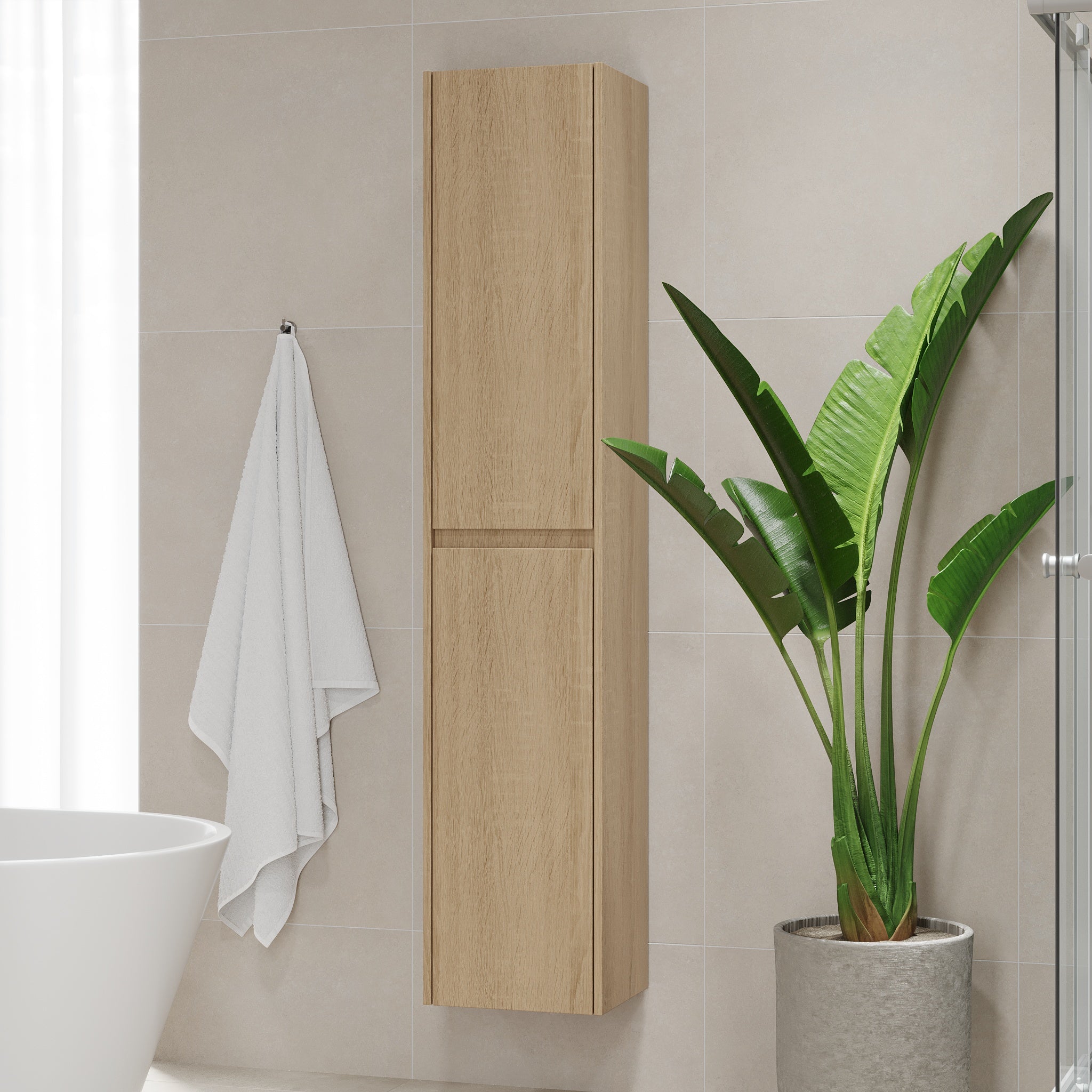 Svalbard, Furniture Set - High Cabinet, White Mat - 35 cm - MASTERSTORE - 8595677183665 - Furniture Set - Code - 83-035-10-01-40 - 8595677183665