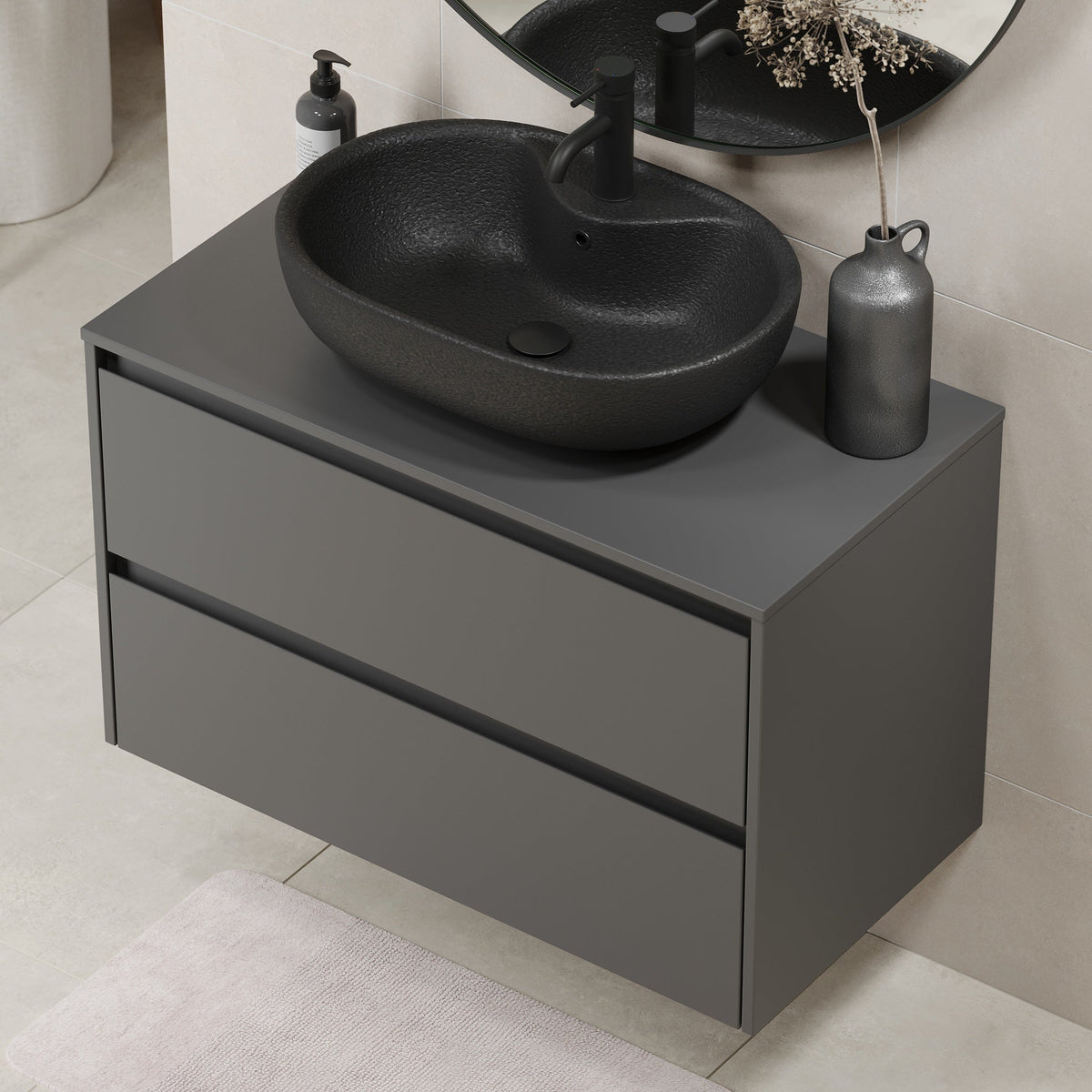 Seiland, Furniture Set - Code, Grey Anthracite - 90 cm - MASTERSTORE - 8595677183788 - Furniture Set - Code - 83 - 090 - 12 - 43 - 40 - 8595677183788