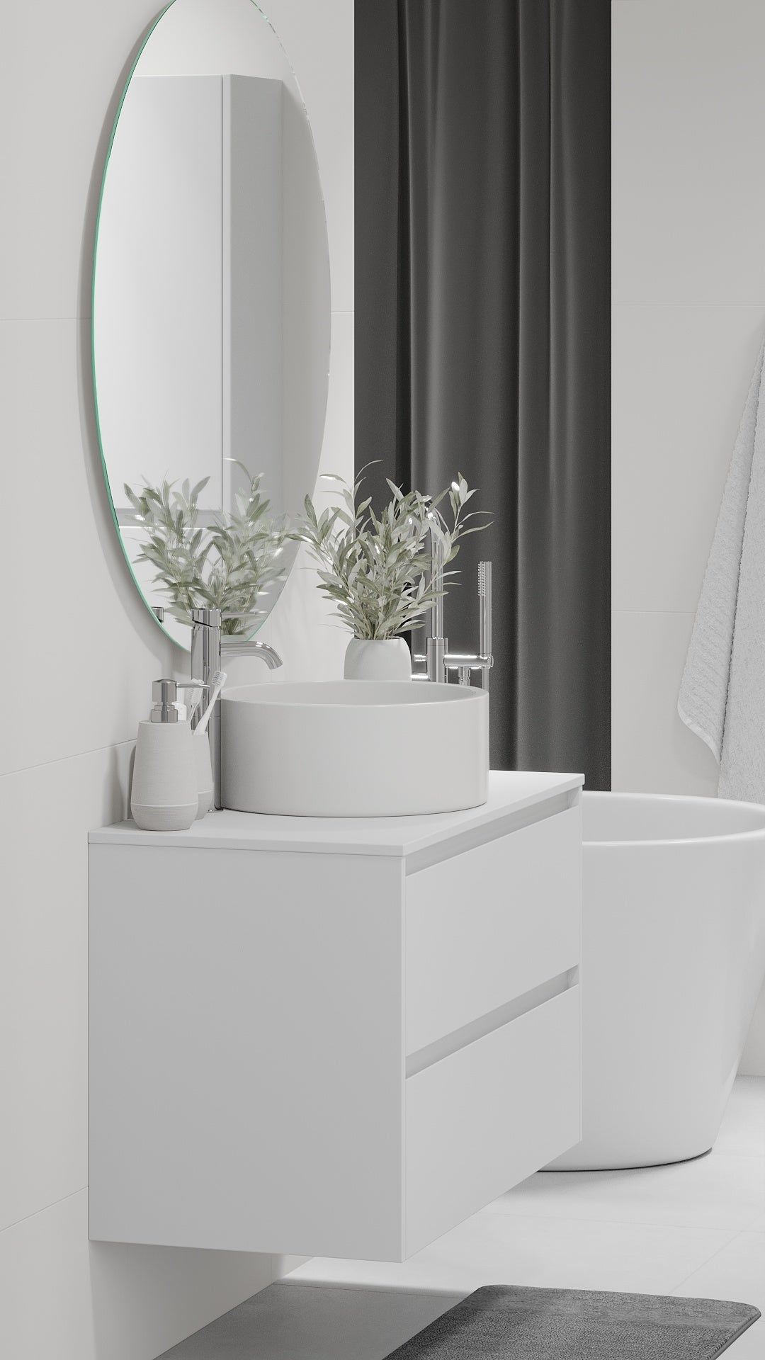 Lofoten, Furniture Set - Code, White Mat - 90 cm - MASTERSTORE - 8595677183870 - Furniture Set - Code - 83 - 090 - 42 - 01 - 40 - 8595677183870