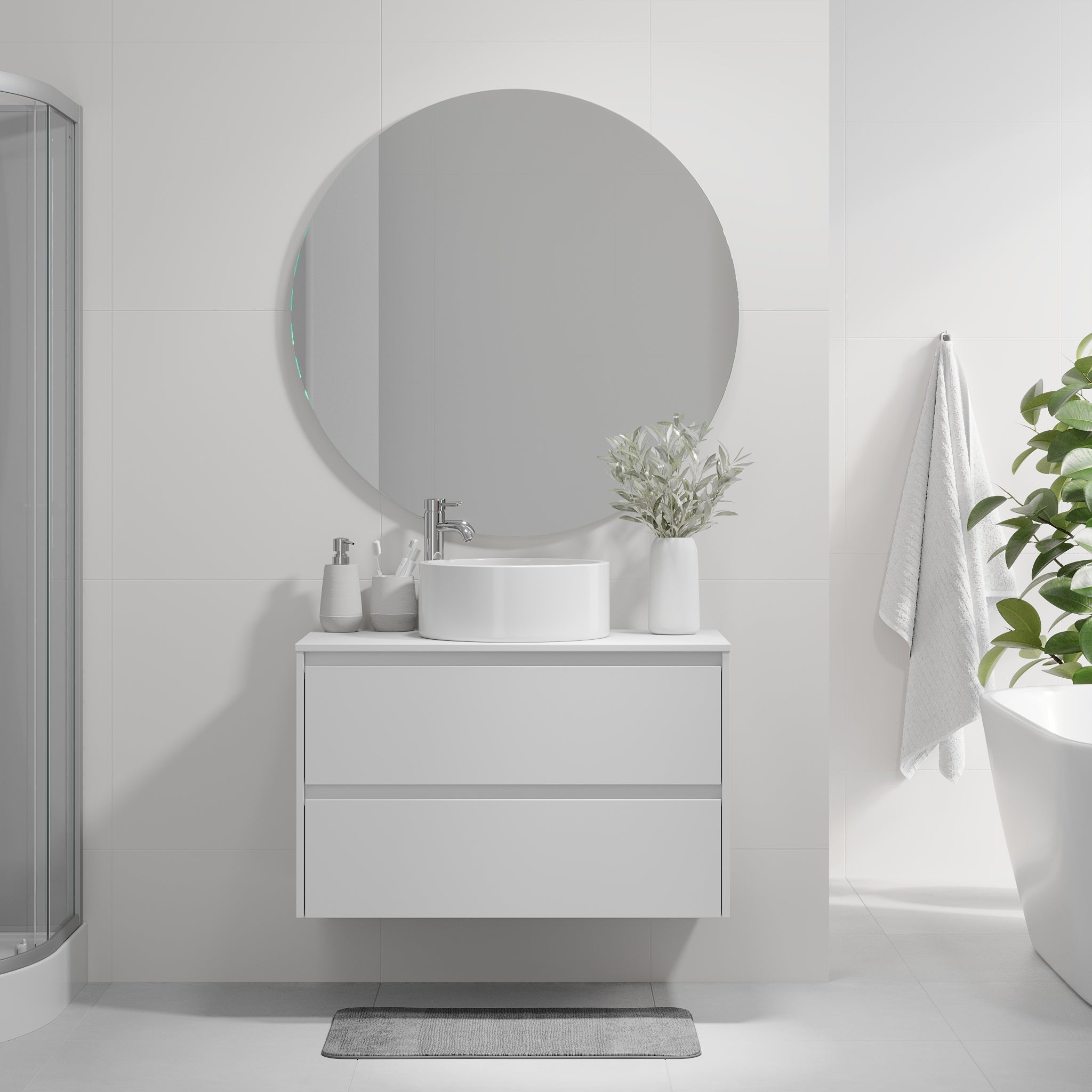 Lofoten, Furniture Set - Code, White Mat - 90 cm - MASTERSTORE - 8595677183870 - Furniture Set - Code - 83 - 090 - 42 - 01 - 40 - 8595677183870
