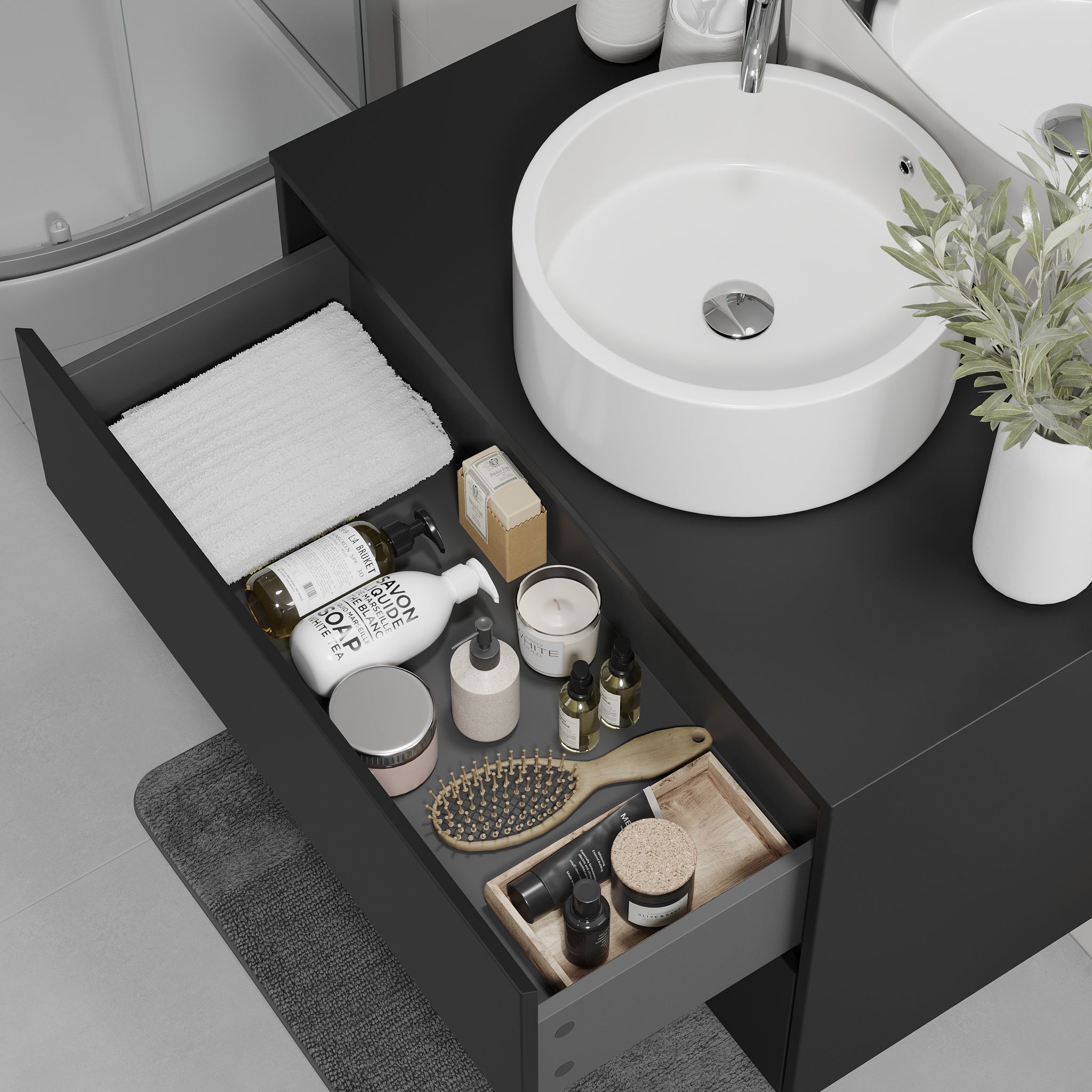 Lofoten, Furniture Set - Code, Black Mat - 60 cm - MASTERSTORE - 8595677183887 - Furniture Set - Code - 83 - 060 - 42 - 02 - 40 - 8595677183887