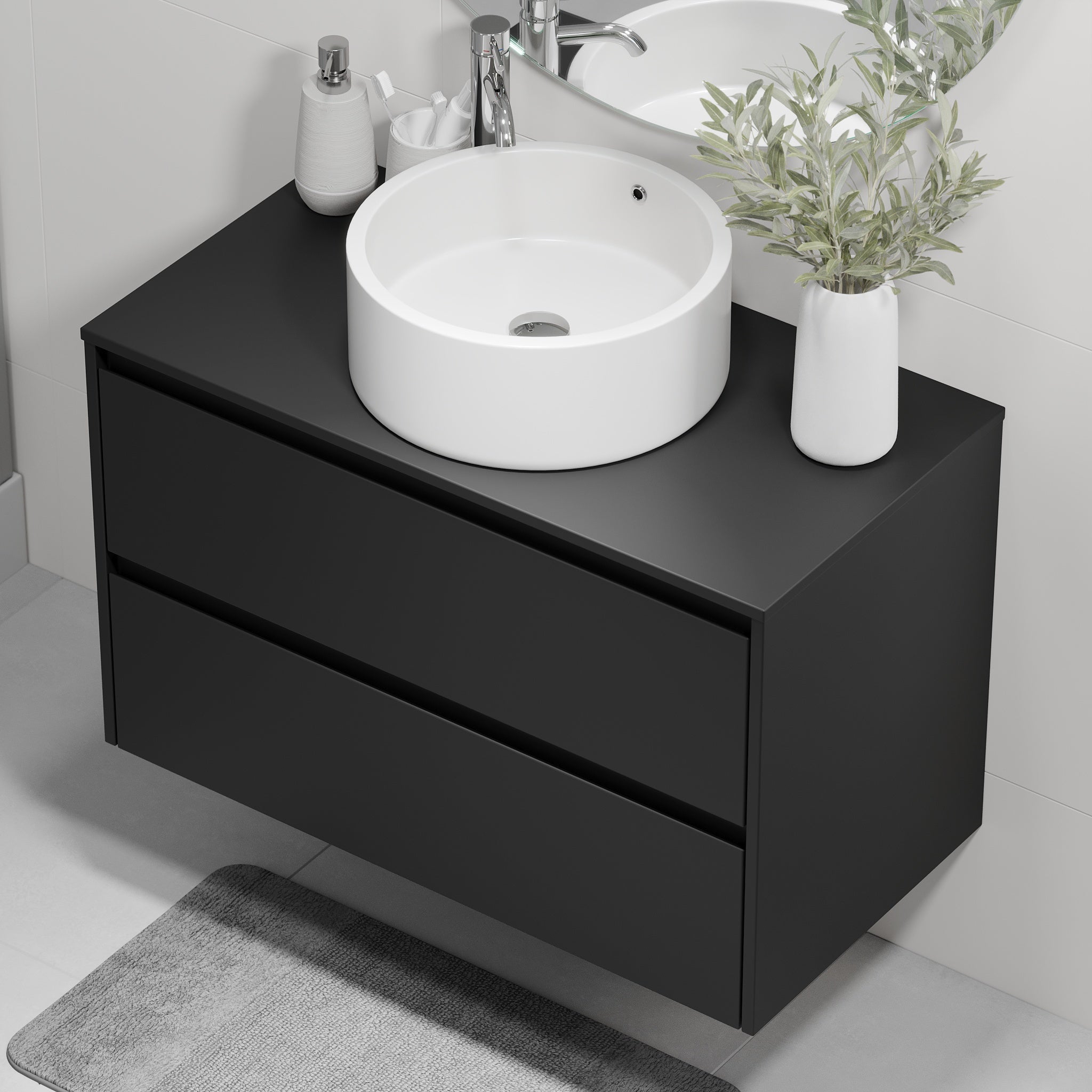 Lofoten, Furniture Set - Code, Black Mat - 60 cm - MASTERSTORE - 8595677183887 - Furniture Set - Code - 83 - 060 - 42 - 02 - 40 - 8595677183887