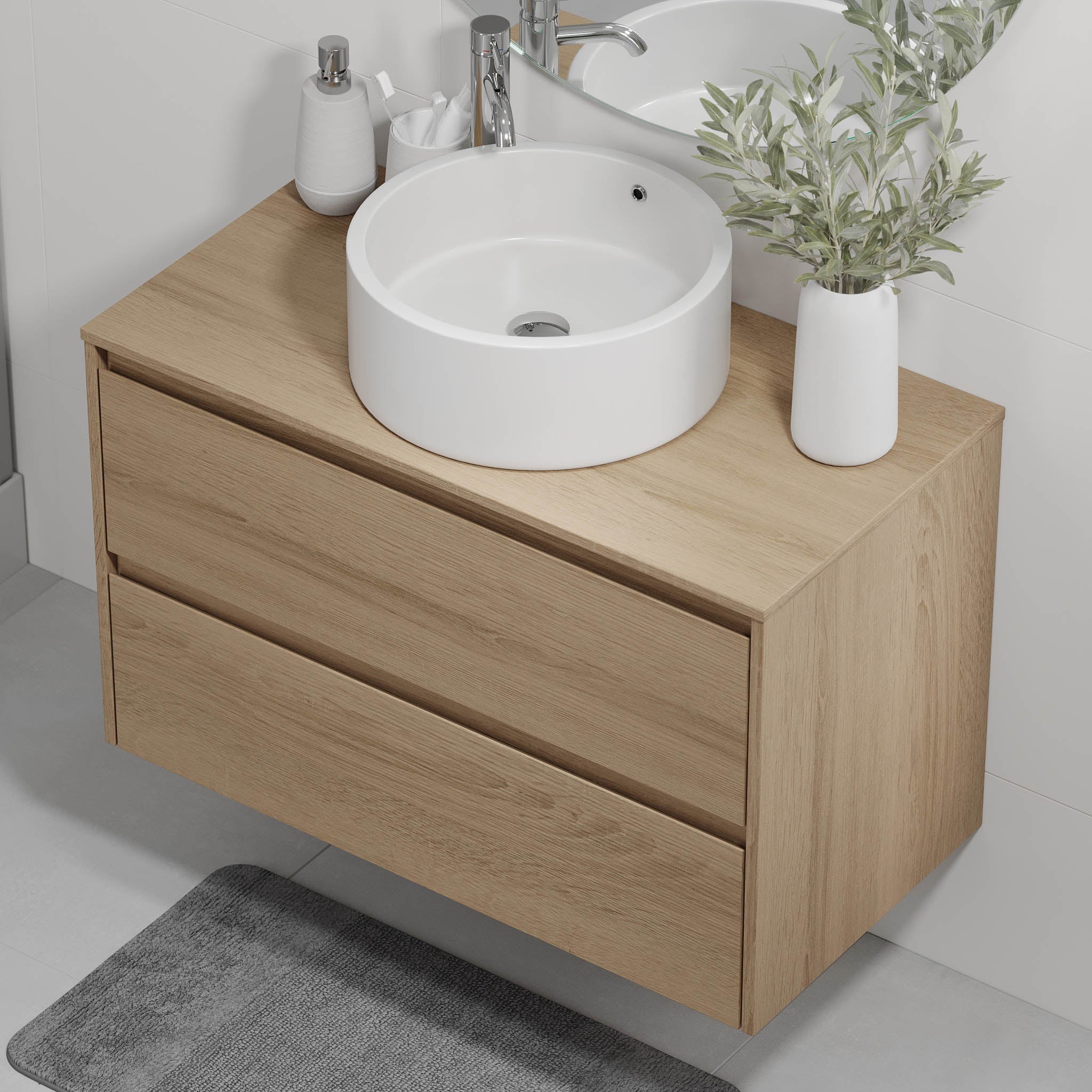 Lofoten, Furniture Set - Code, Oak - 90 cm - MASTERSTORE - 8595677183917 - Furniture Set - Code - 83 - 090 - 42 - 86 - 40 - 8595677183917