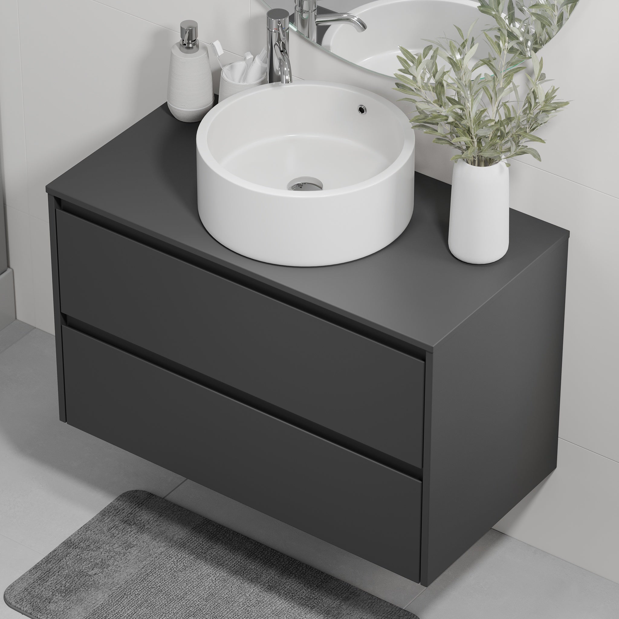 Lofoten, Furniture Set - Code, Grey Anthracite - 60 cm - MASTERSTORE - 8595677183924 - Furniture Set - Code - 83 - 060 - 42 - 43 - 40 - 8595677183924
