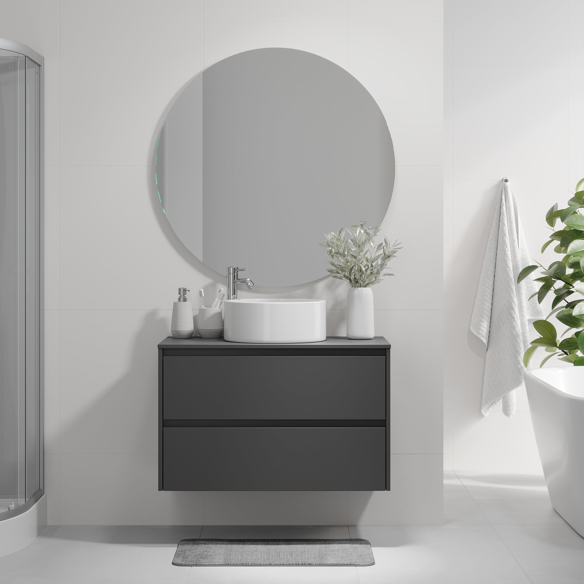 Lofoten, Furniture Set - Code, Grey Anthracite - 60 cm - MASTERSTORE - 8595677183924 - Furniture Set - Code - 83 - 060 - 42 - 43 - 40 - 8595677183924