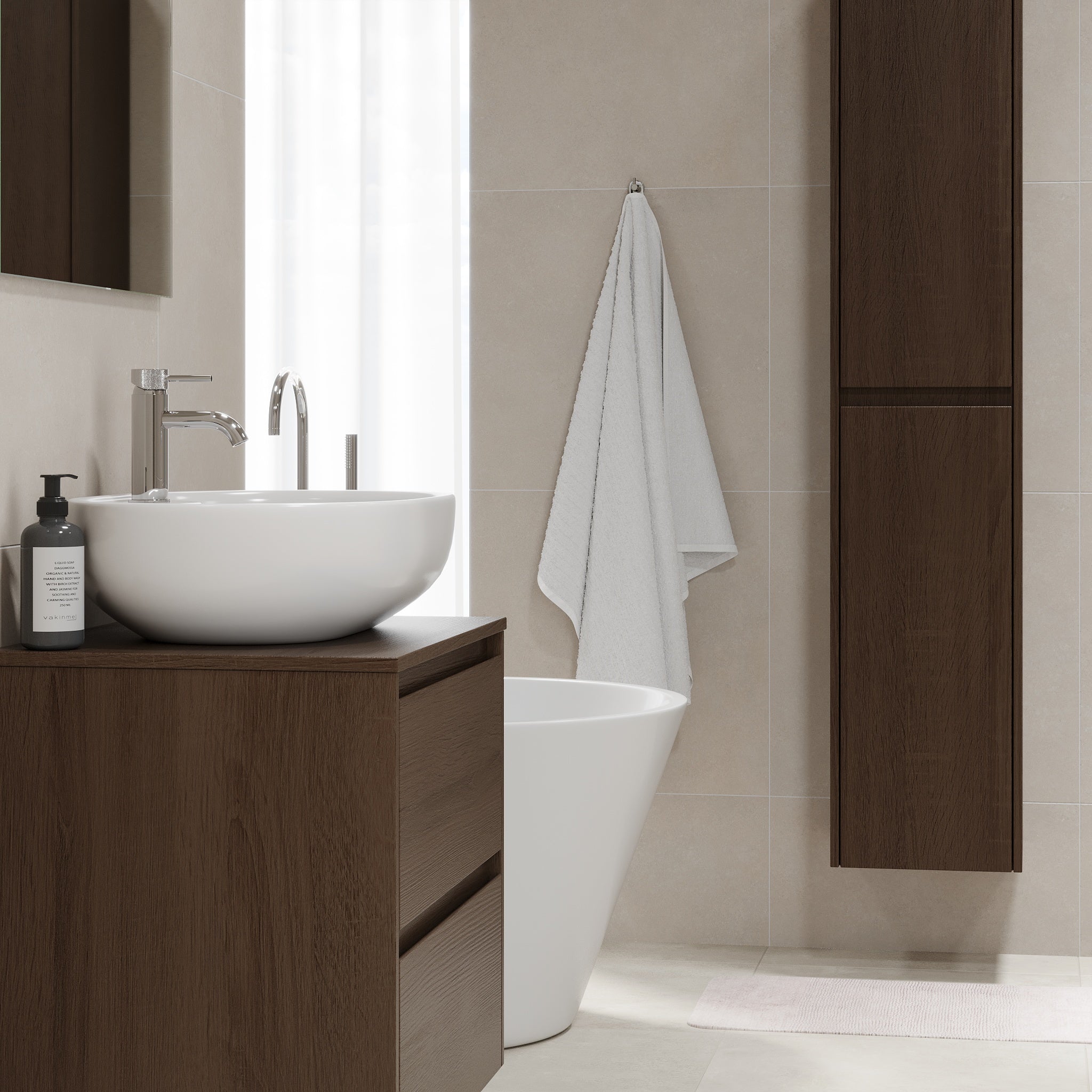 Lofoten, Furniture Set - High Cabinet, White Mat - 35 cm - MASTERSTORE - 8595677183962 - Furniture Set - Code - 83-035-42-01-40 - 8595677183962