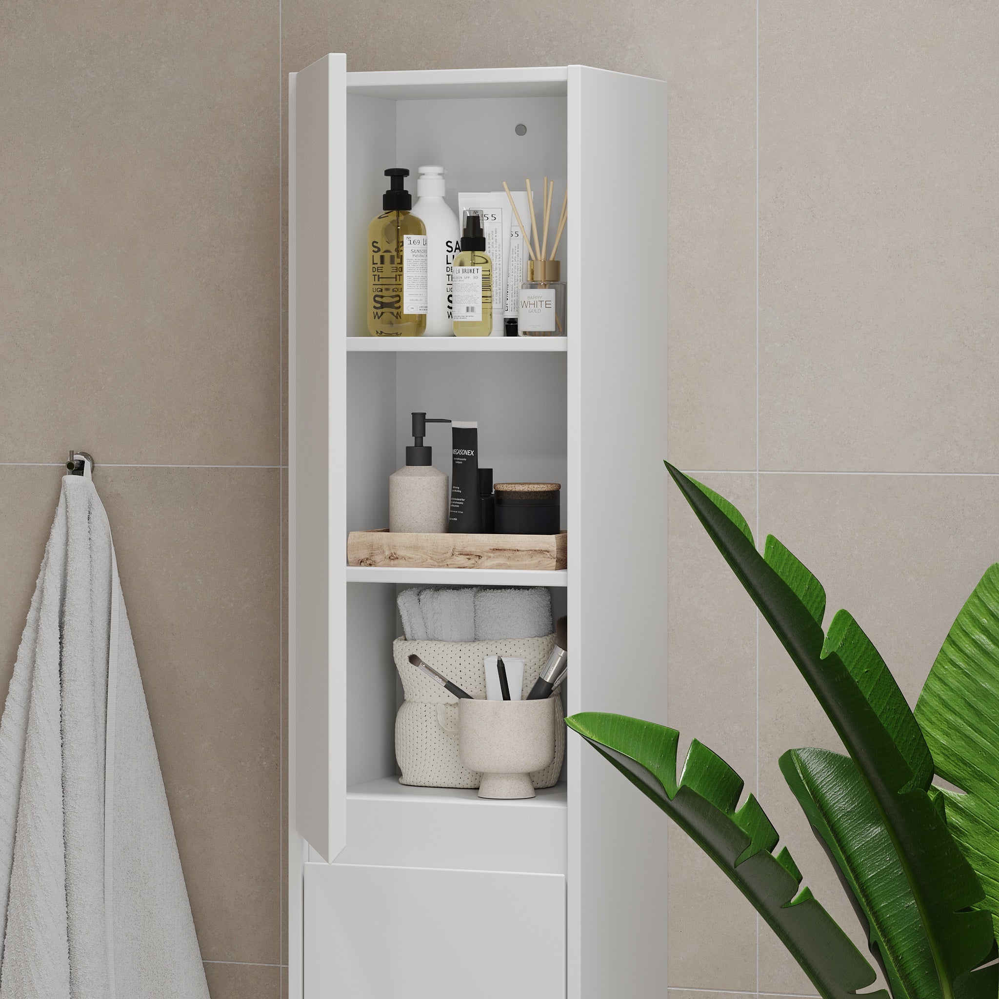 Lofoten, Furniture Set - High Cabinet, Grey Anthracite - 35 cm - MASTERSTORE - 8595677183993 - Furniture Set - Code - 83-035-42-43-40 - 8595677183993