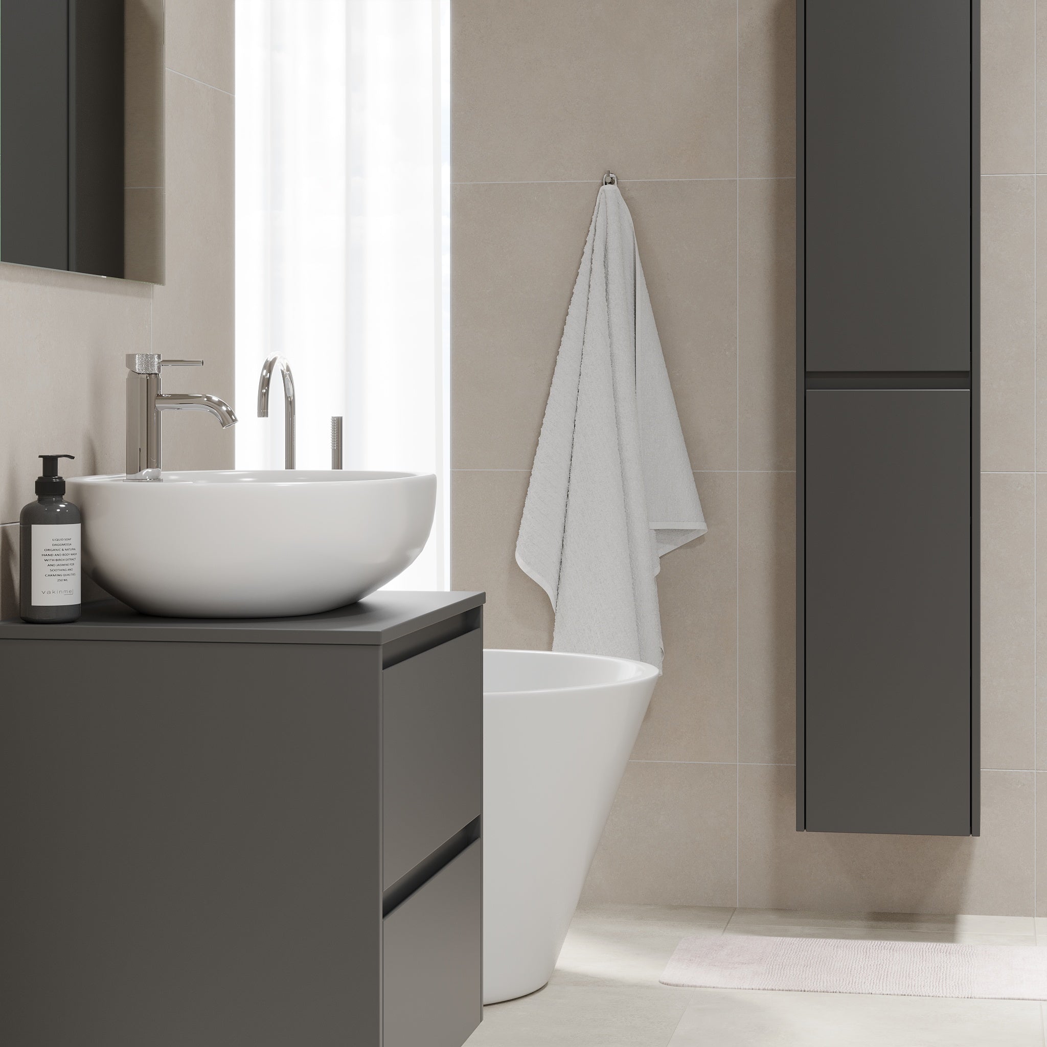 Lofoten, Furniture Set - Code, Grey Anthracite - 35 cm - MASTERSTORE - 8595677183993 - Furniture Set - Code - 83 - 035 - 42 - 43 - 40 - 8595677183993