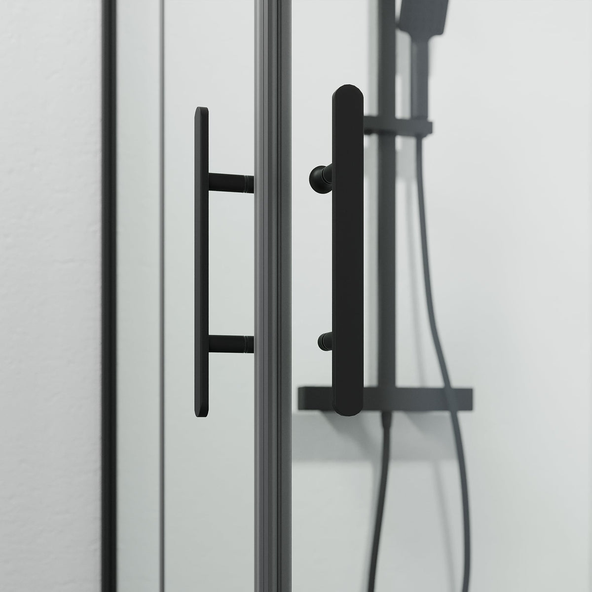 Rämen, Shower Enclosure, Black Mat - 80 cm - MASTERSTORE - 8595677184068 - Shower Enclosure - 42 - 080 - 01 - 02 - 02 - 8595677184068