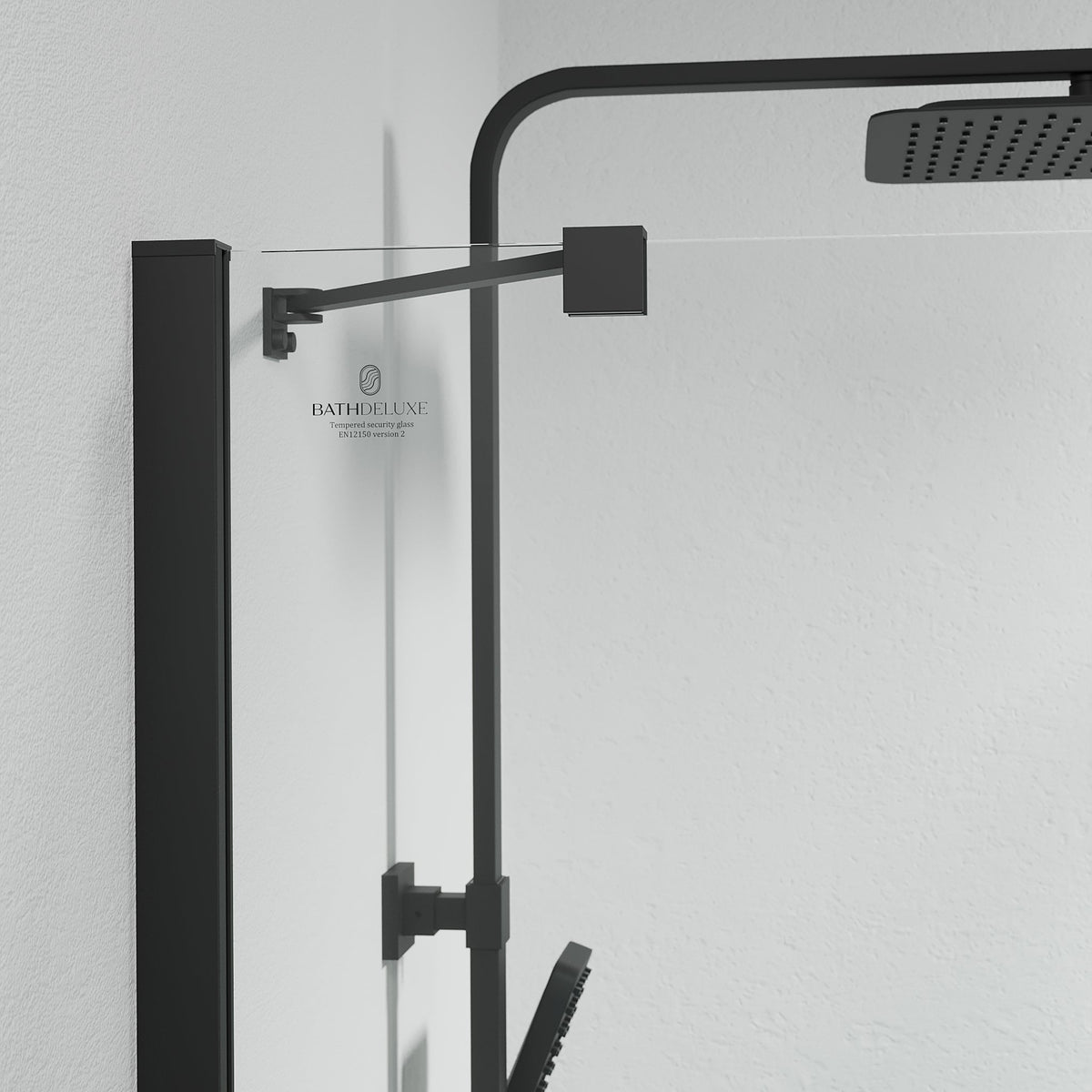 Rämen, Shower Enclosure, Black Mat - 90 cm - MASTERSTORE - 8595677184082 - Shower Enclosure - 42 - 090 - 01 - 02 - 02 - 8595677184082