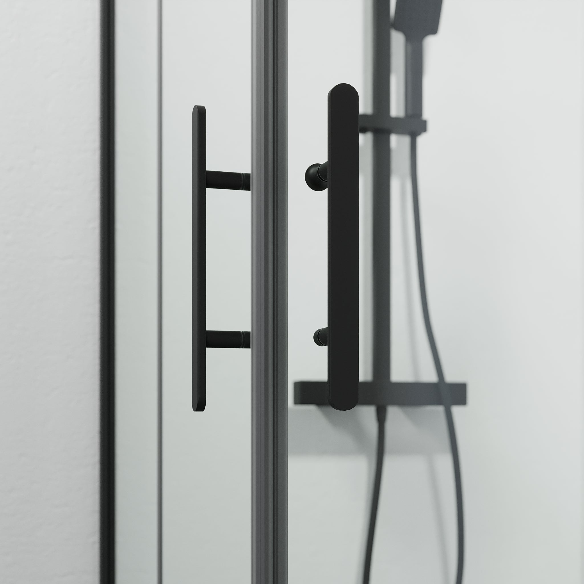 Rämen, Shower Enclosure, Black Mat - 90 cm - MASTERSTORE - 8595677184082 - Shower Enclosure - 42 - 090 - 01 - 02 - 02 - 8595677184082