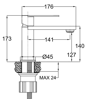 Tårnby tvättställsblandare