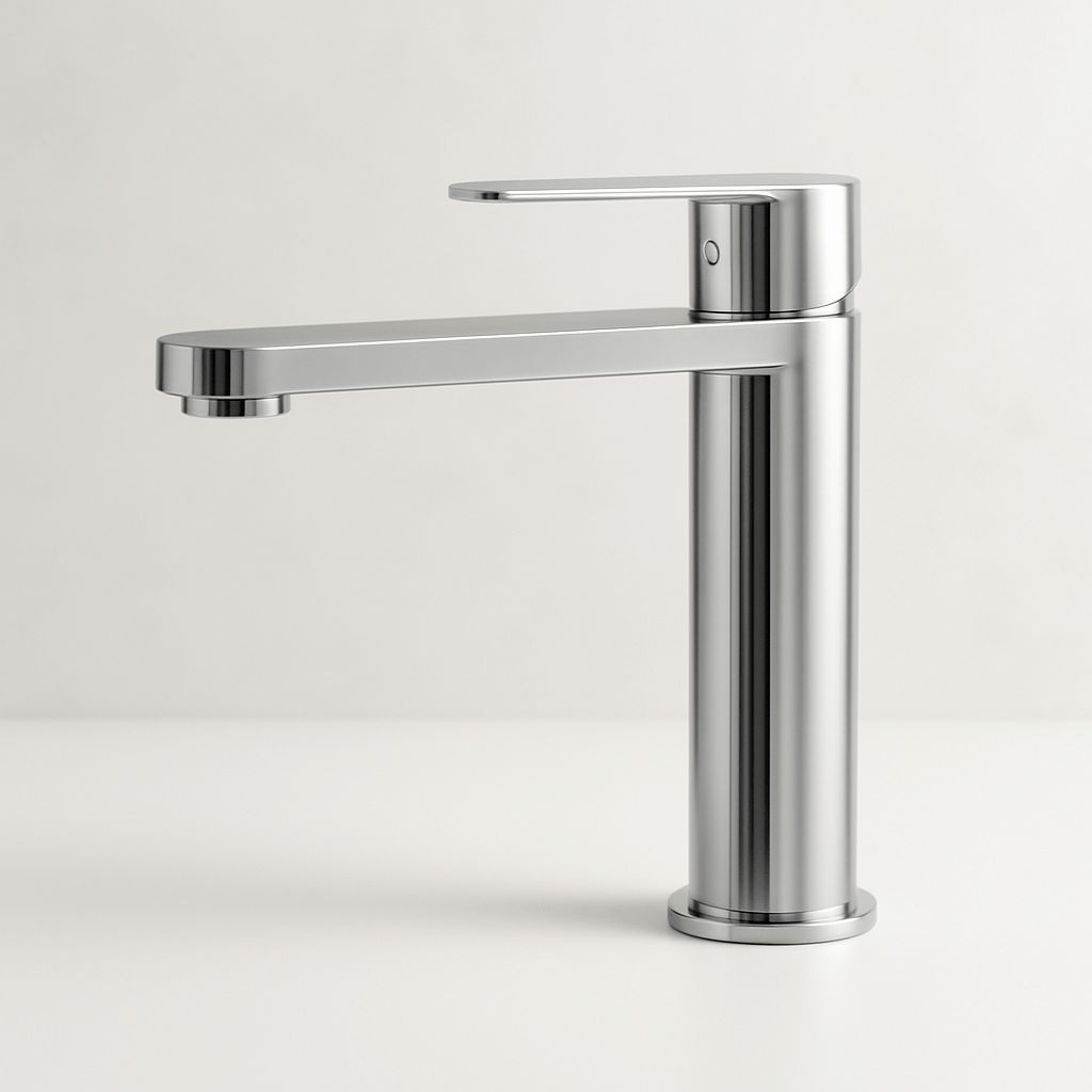 Washbasin faucet modern design 17.3 cm - chrome - Tårnby - MASTERSTORE - 8595677184372 - Washbasin Mixers - 28-017-02-83-02 - 8595677184372