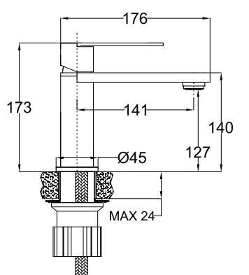 Tårnby, Mixer - Wash Basin, Stainless - 3,5 cm - MASTERSTORE - 8595677184389 - Mixer - Wash Basin - 28-017-02-71-02 - 8595677184389