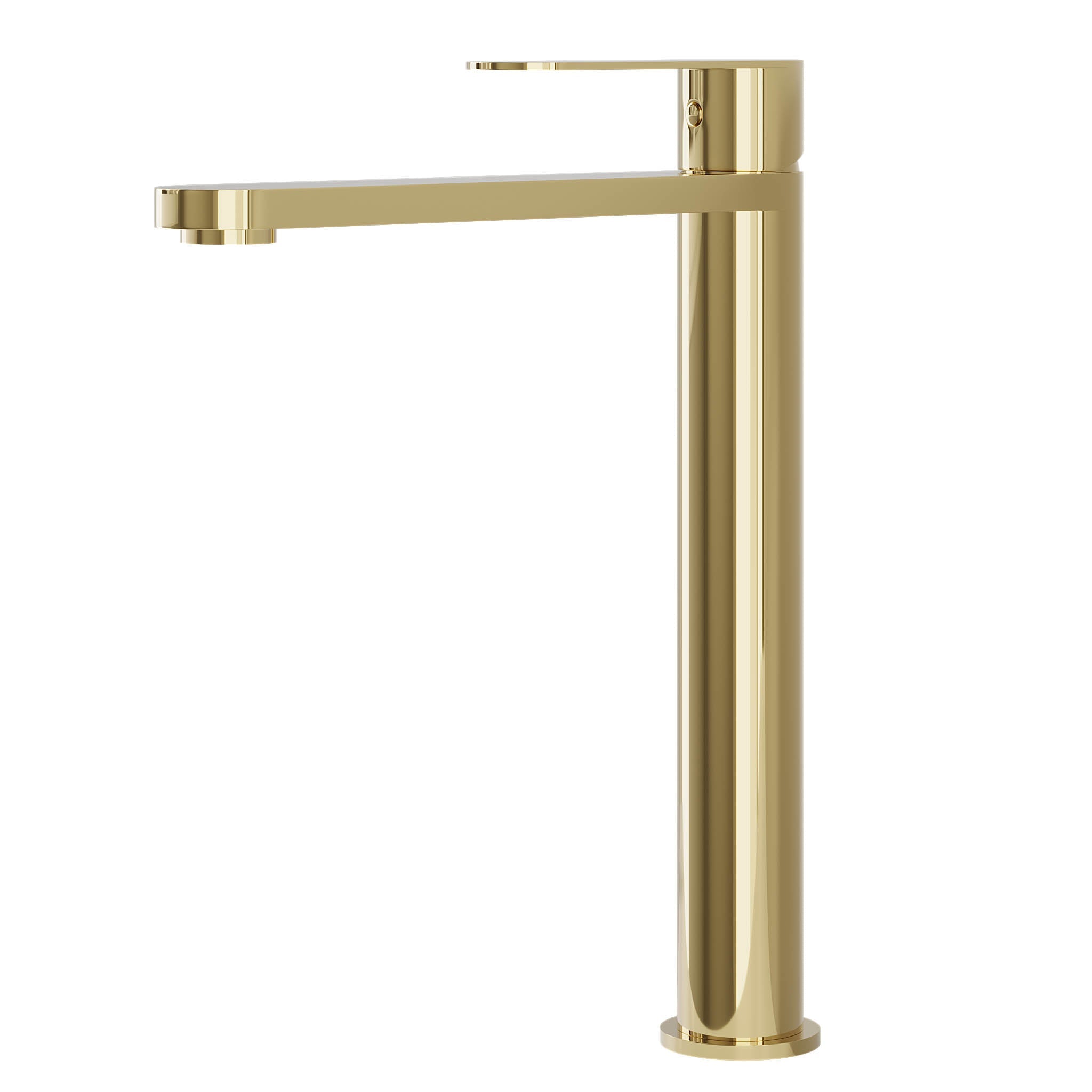 Tvättställsblandare med modern design - hög modell 27,3 cm - matt borstad mässing - Tårnby - Tvättställsblandare - Tårnby, Mixer - Wash Basin, Brass Mat - 3,5 cm - MASTERSTORE - 8595677184549 - Mixer - Wash Basin - 28 - 027 - 02 - 70 - 02 - 8595677184549 -