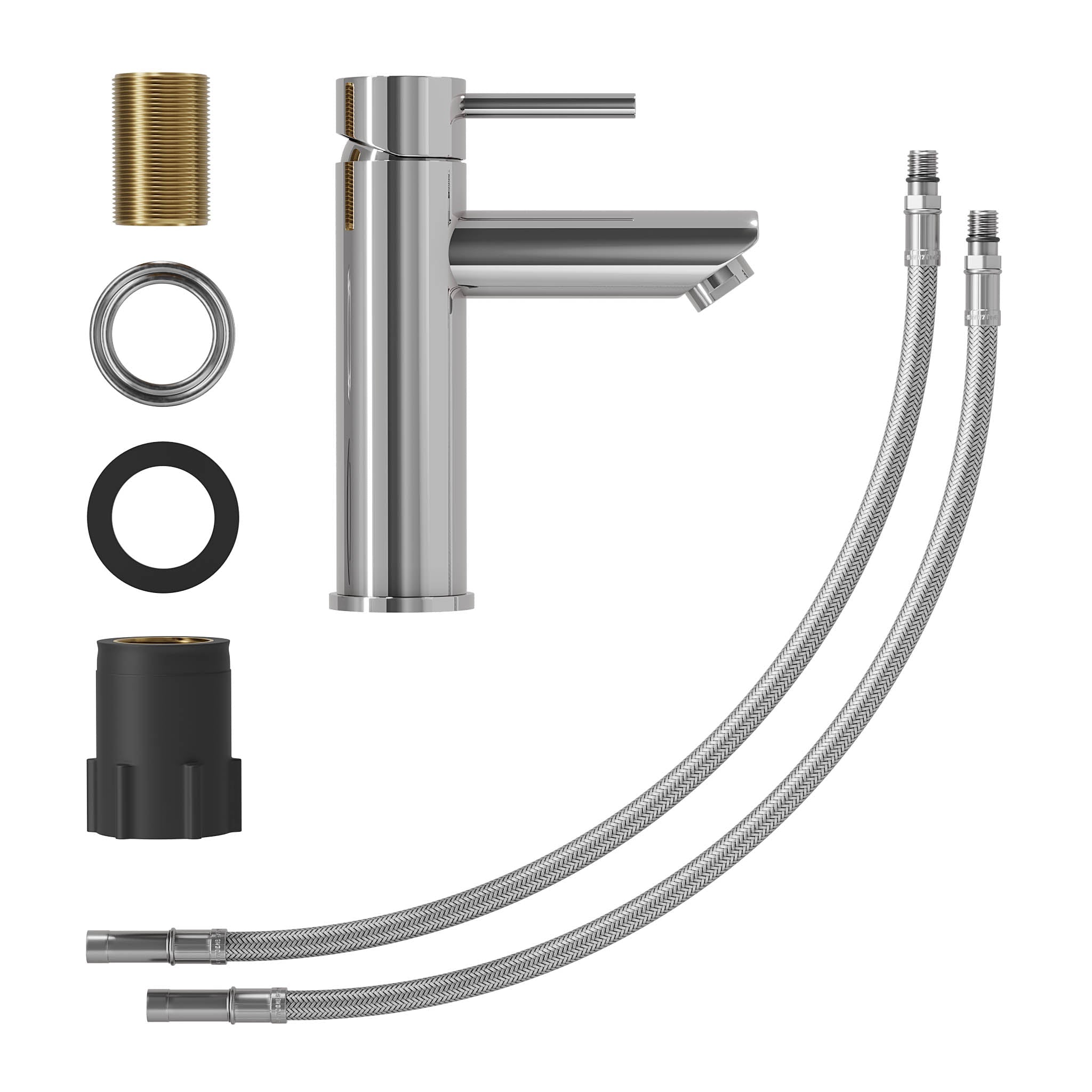 Tvättställsblandare rund 17,8 cm - krom - Ringsted - Tvättställsblandare - Ringsted, Mixer - Wash Basin, Chrome - 4,5 cm - MASTERSTORE - 8595677184655 - Mixer - Wash Basin - 28 - 017 - 03 - 83 - 02 - 8595677184655 -