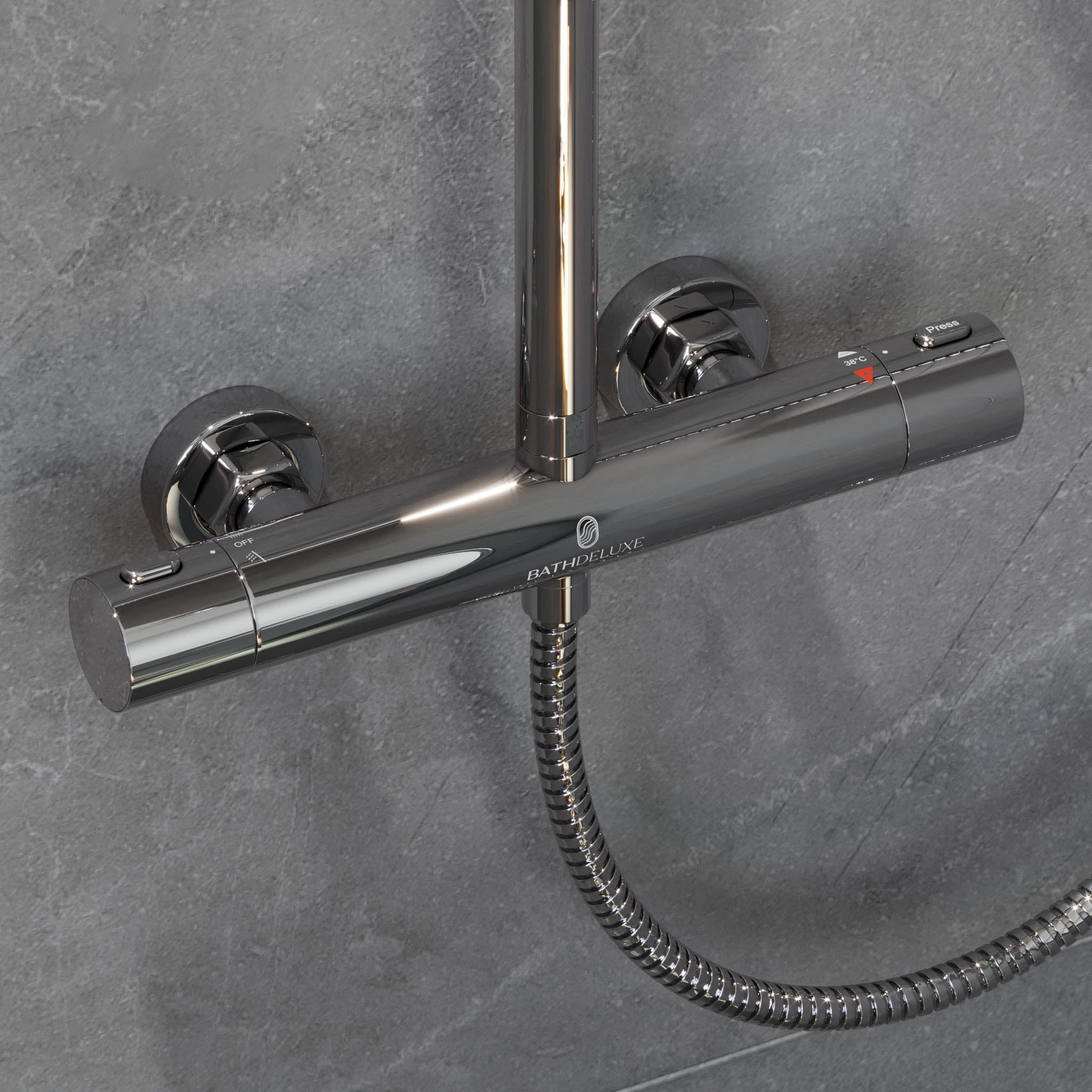 Holly, Shower Tube Set, Black Mat - MASTERSTORE - 8595677189476 - Shower Tube Set - 31-150-17-02-02 - 8595677189476