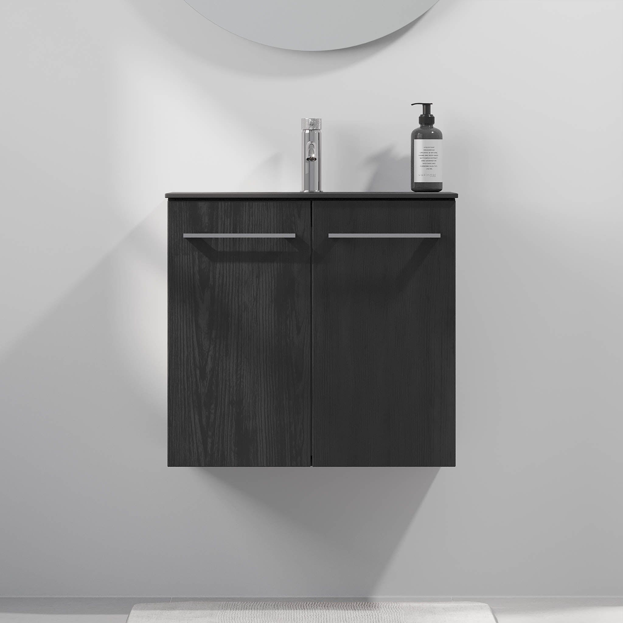 Horten Badrumsmöbel Slimline, Svart Trä