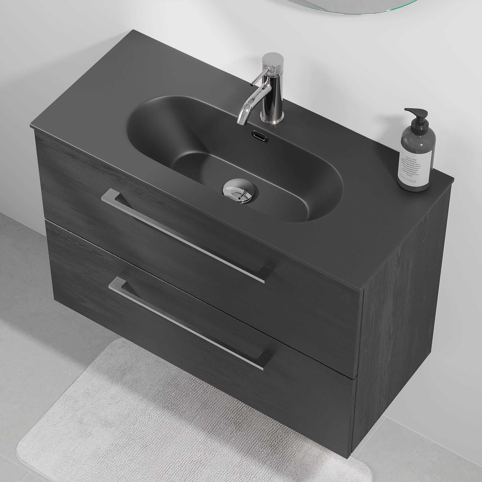 Horten, Furniture Set - Code, Black Wood - 60 cm - MASTERSTORE - 8595677190236 - Furniture Set - Code - 75 - 060 - 73 - 22 - 41 - 8595677190236