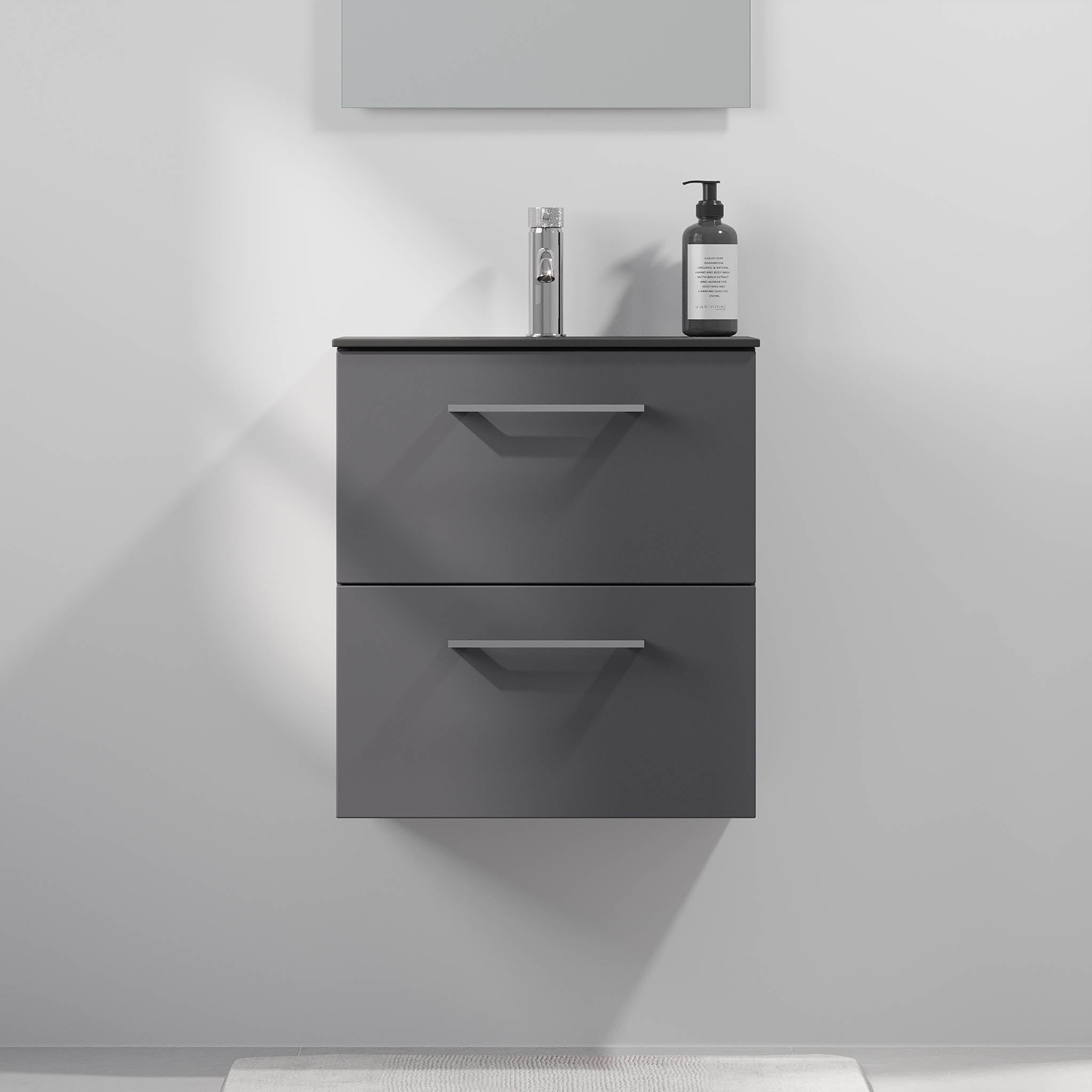 Horten Badrumsmöbel Slimline, Antracitgrå