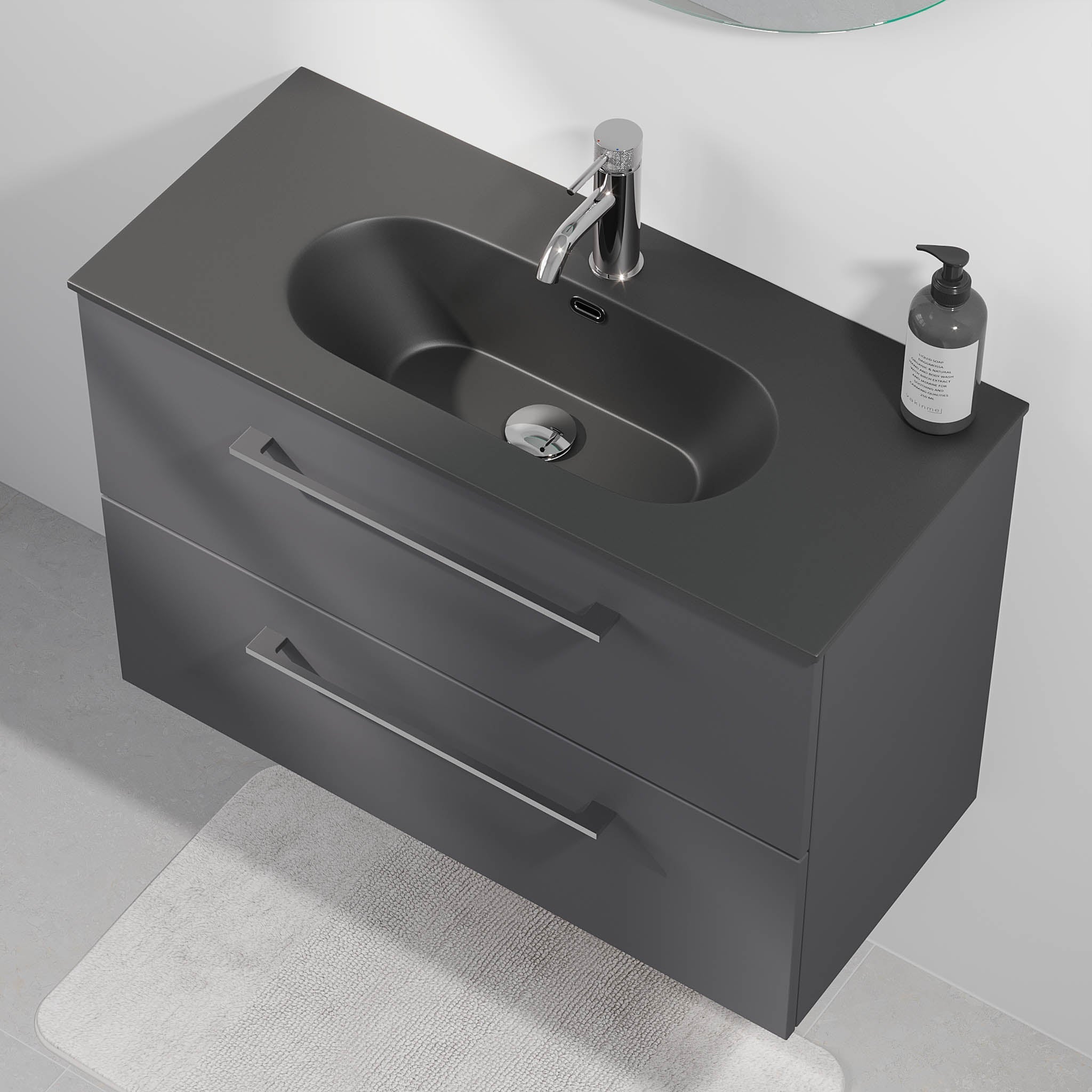 Horten, Furniture Set - Code, Grey Anthracite - 60 cm - MASTERSTORE - 8595677190274 - Furniture Set - Code - 75 - 060 - 73 - 43 - 40 - 8595677190274