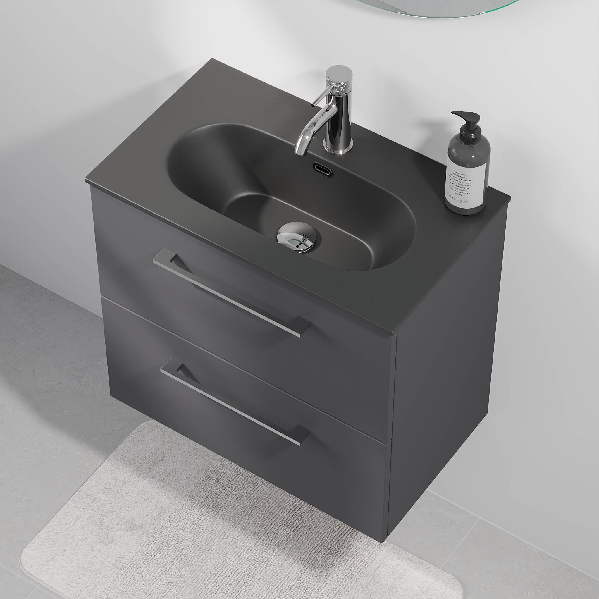 Horten, Furniture Set - Code, Grey Anthracite - 60 cm - MASTERSTORE - 8595677190274 - Furniture Set - Code - 75 - 060 - 73 - 43 - 40 - 8595677190274