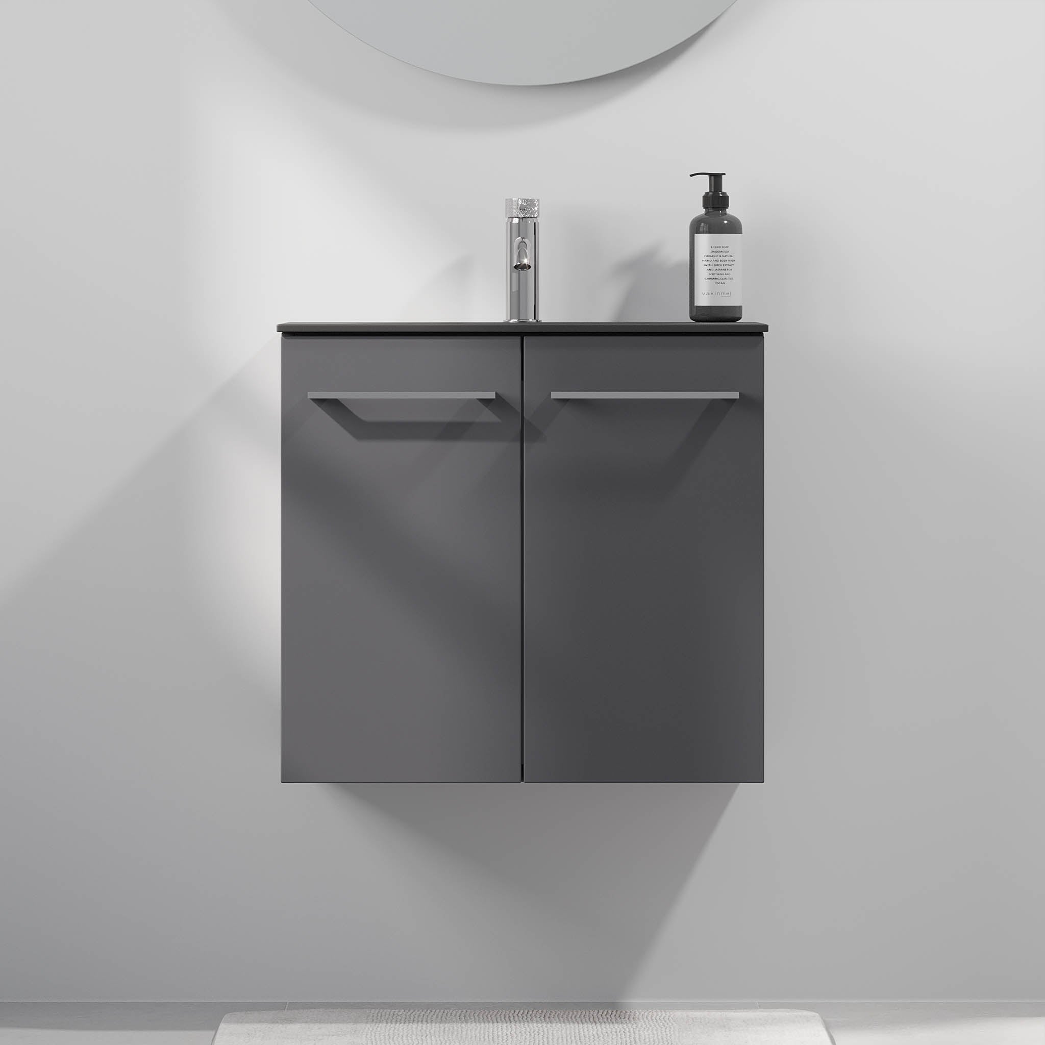 Horten Badrumsmöbel Slimline, Antracitgrå