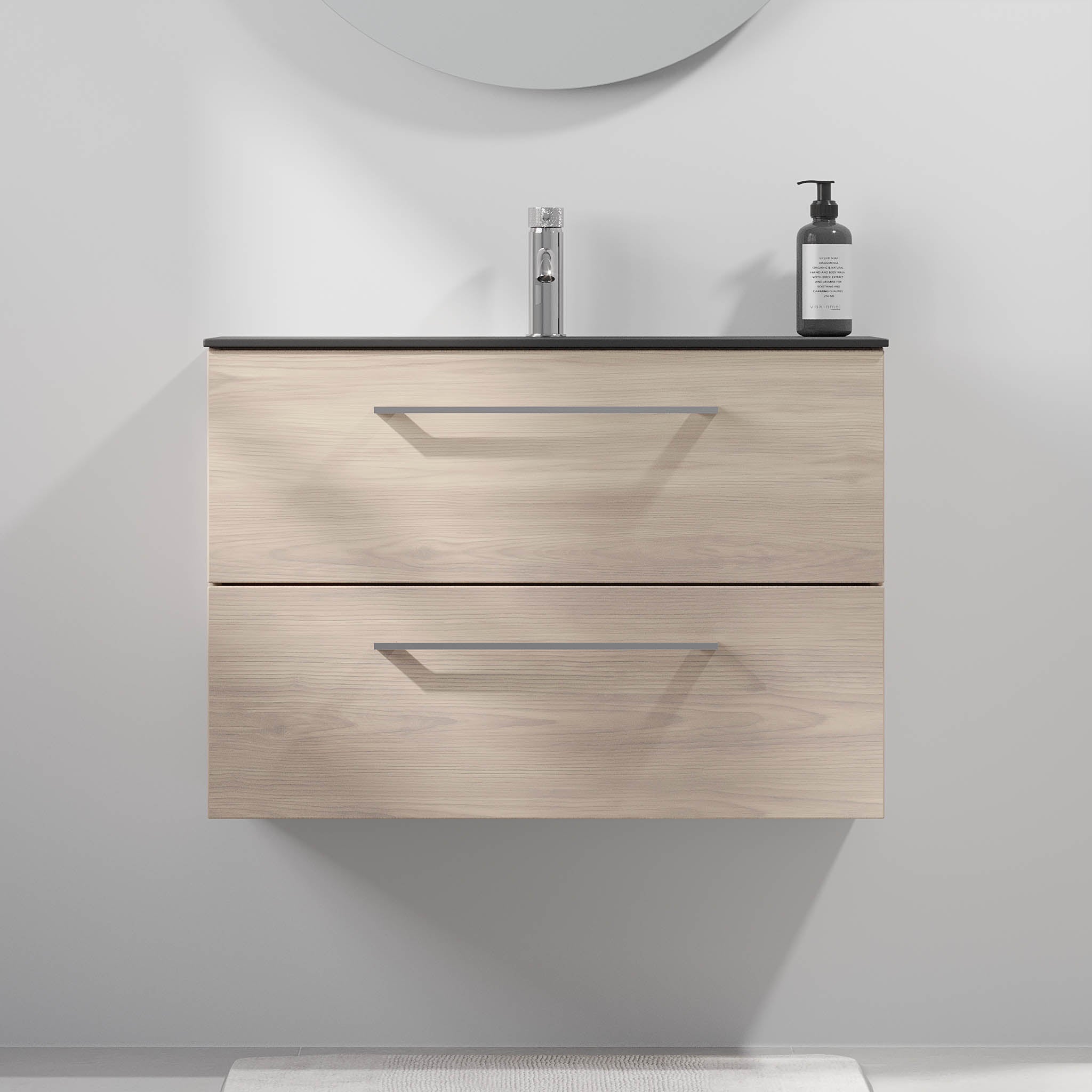 Horten Badrumsmöbel Slimline, Ljus Trä