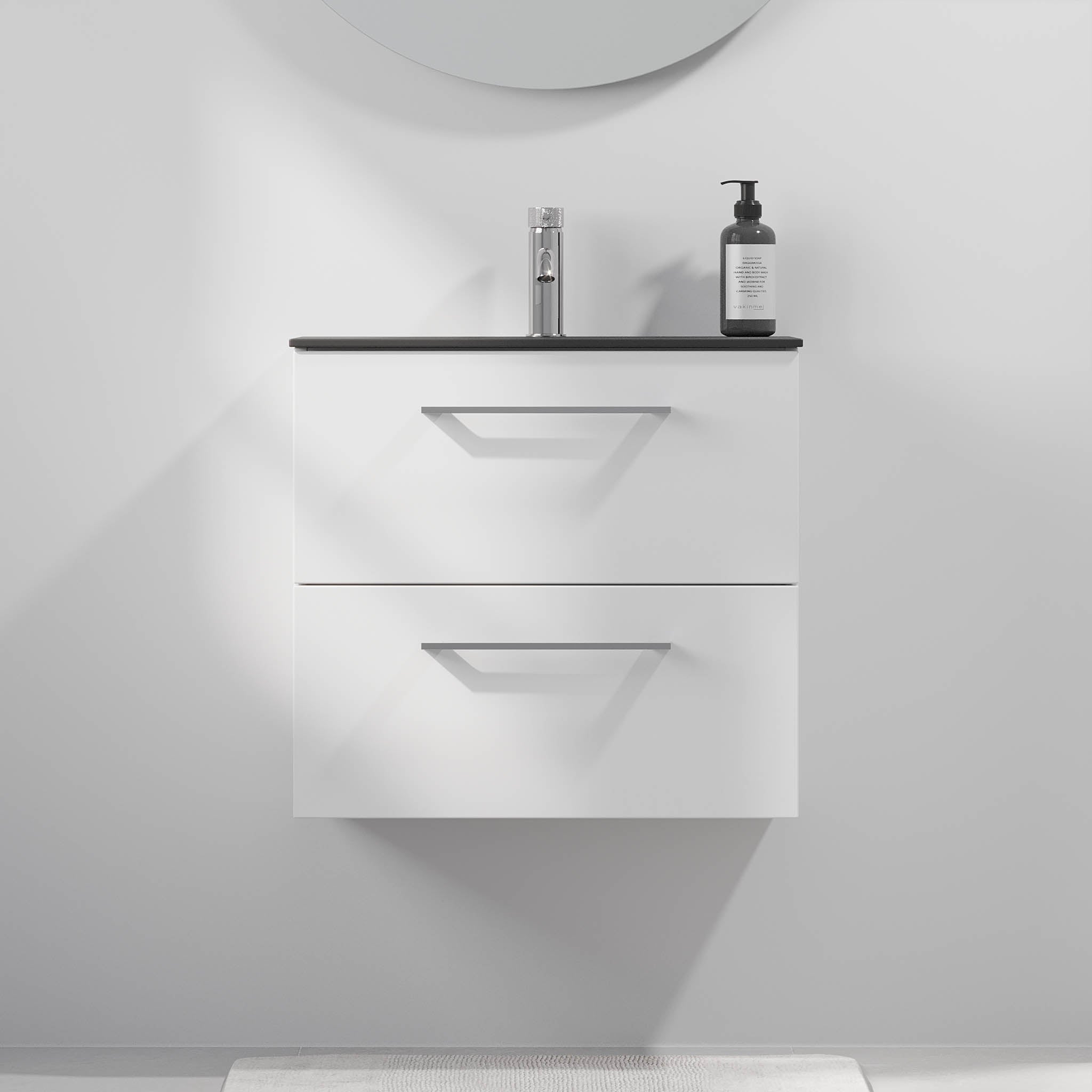 Horten Badrumsmöbel Slimline, Vit Matt
