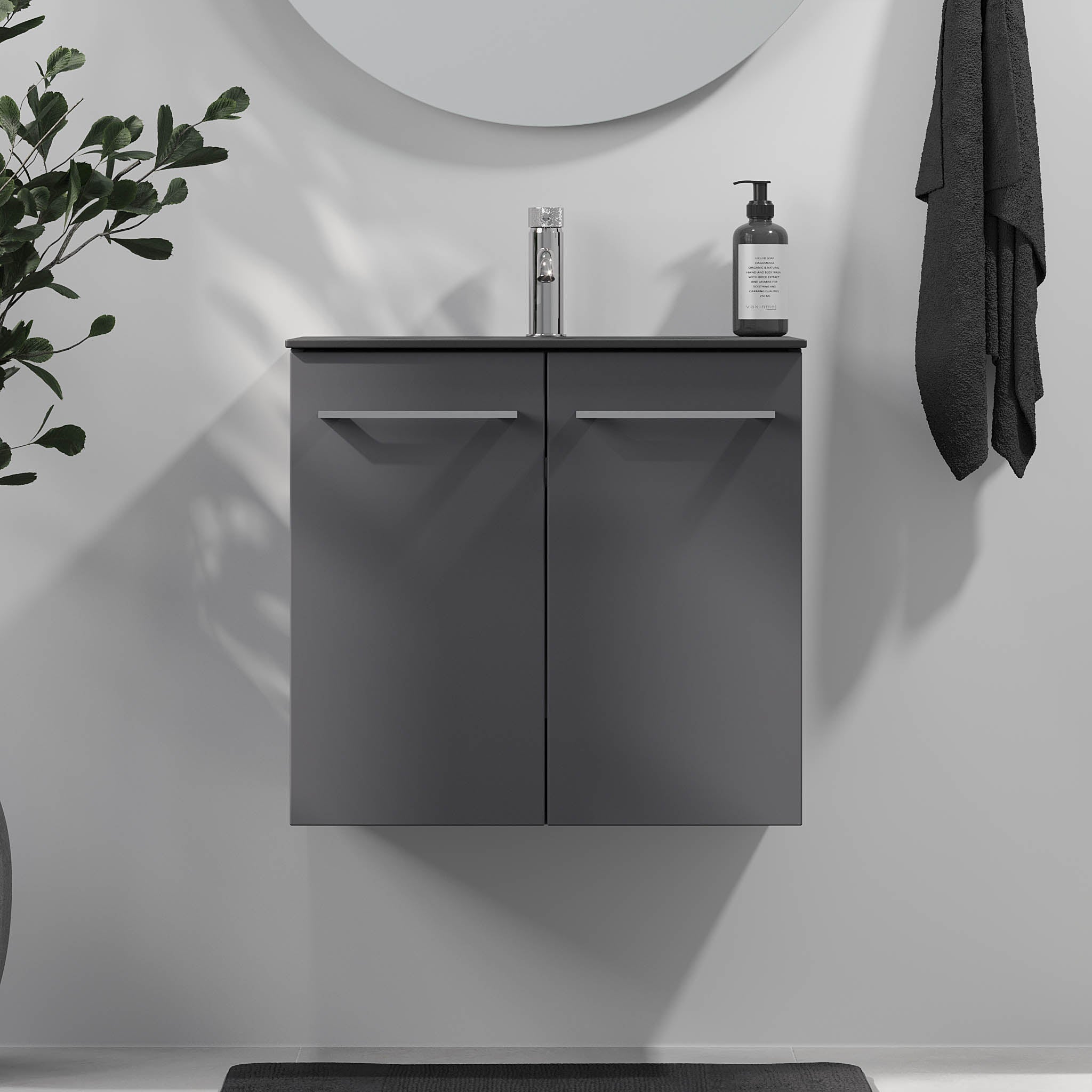 Horten, Furniture Set - Code, Grey Anthracite - 80 cm - MASTERSTORE - 8595677190892 - Furniture Set - Code - 75 - 080 - 60 - 43 - 40 - 8595677190892