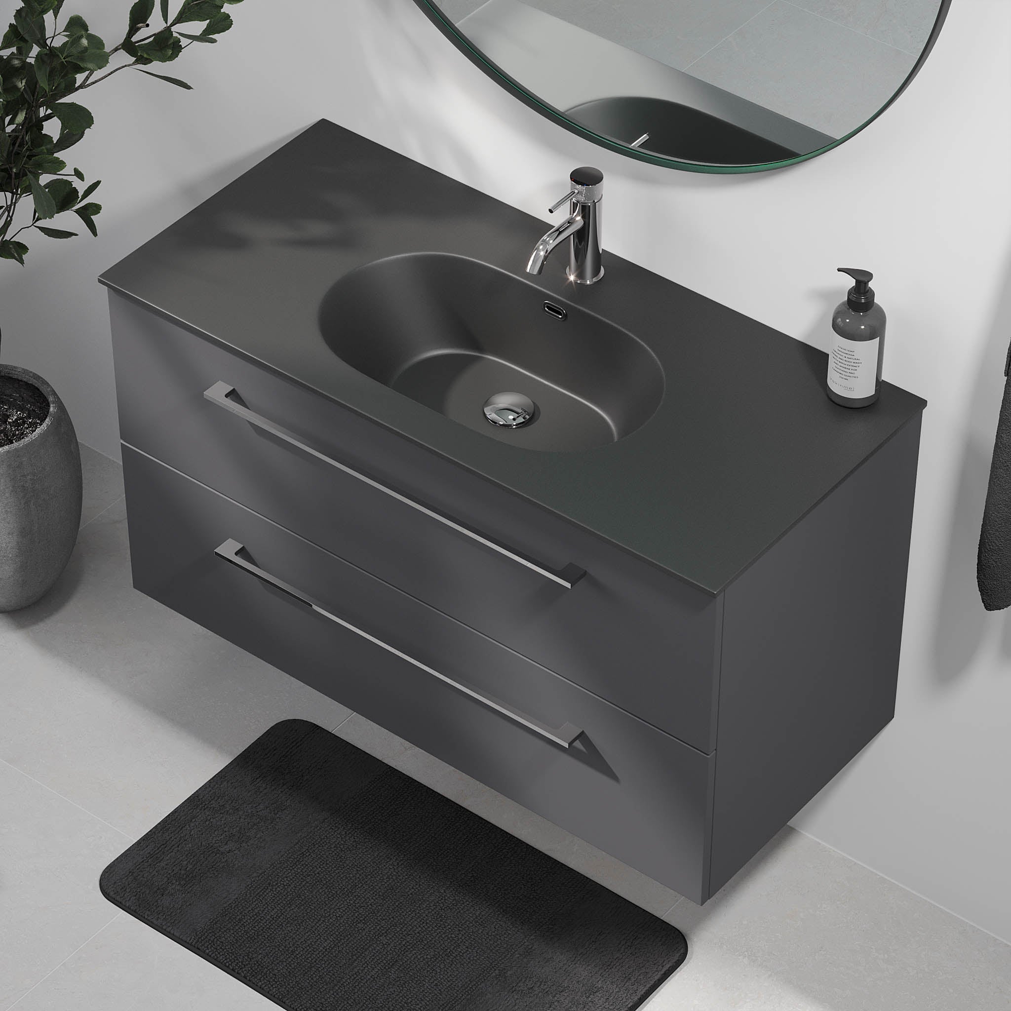 Horten, Furniture Set - Code, Grey Anthracite - 80 cm - MASTERSTORE - 8595677190892 - Furniture Set - Code - 75 - 080 - 60 - 43 - 40 - 8595677190892