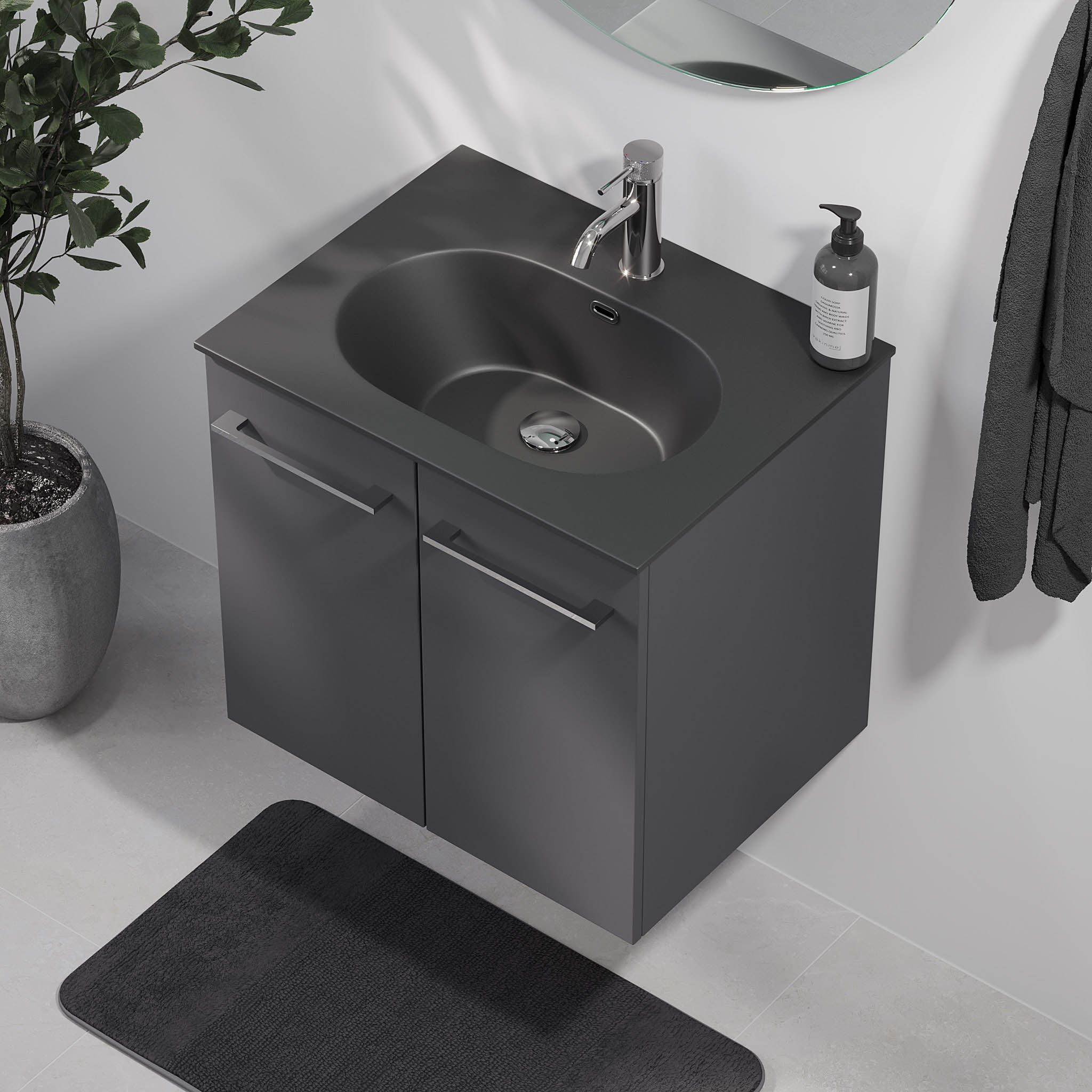 Horten, Furniture Set - Code, Grey Anthracite - 80 cm - MASTERSTORE - 8595677190892 - Furniture Set - Code - 75 - 080 - 60 - 43 - 40 - 8595677190892