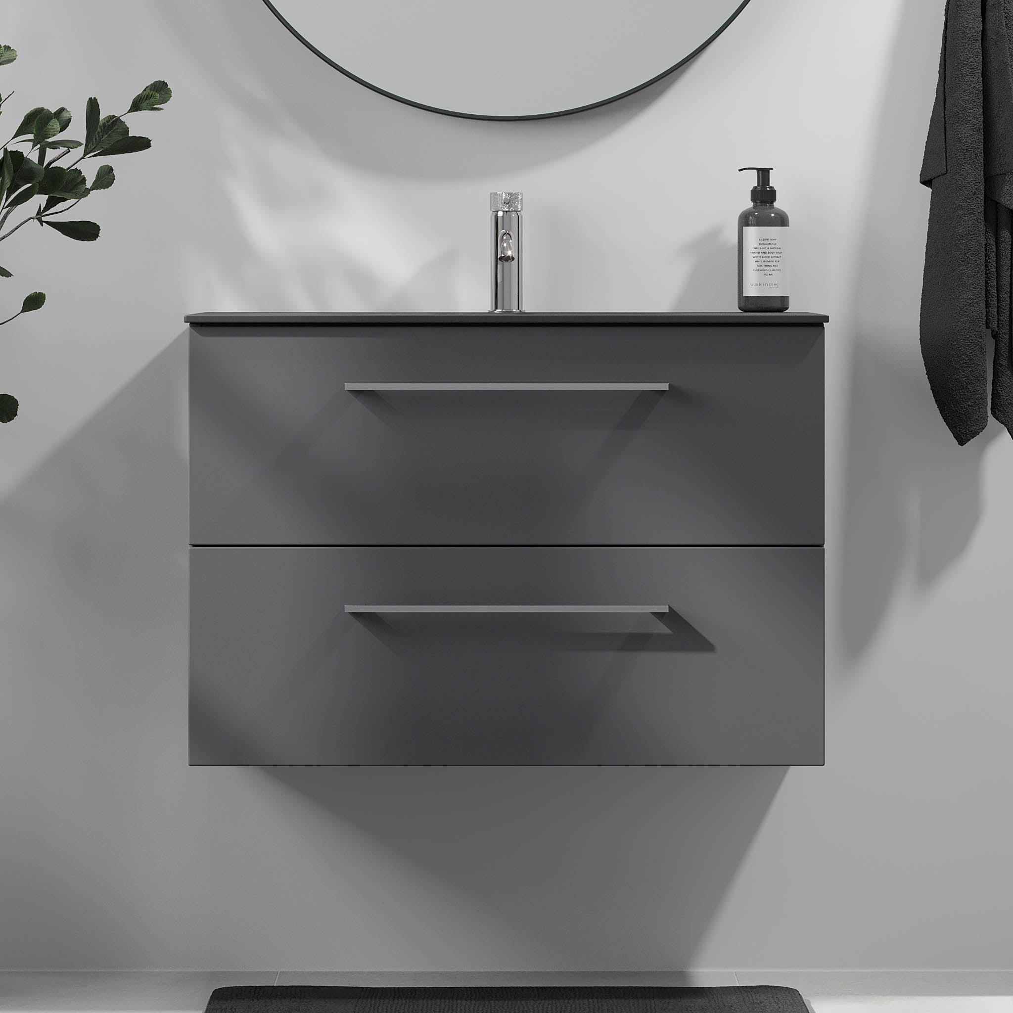 Horten, Furniture Set - Code, Grey Anthracite - 80 cm - MASTERSTORE - 8595677190892 - Furniture Set - Code - 75 - 080 - 60 - 43 - 40 - 8595677190892