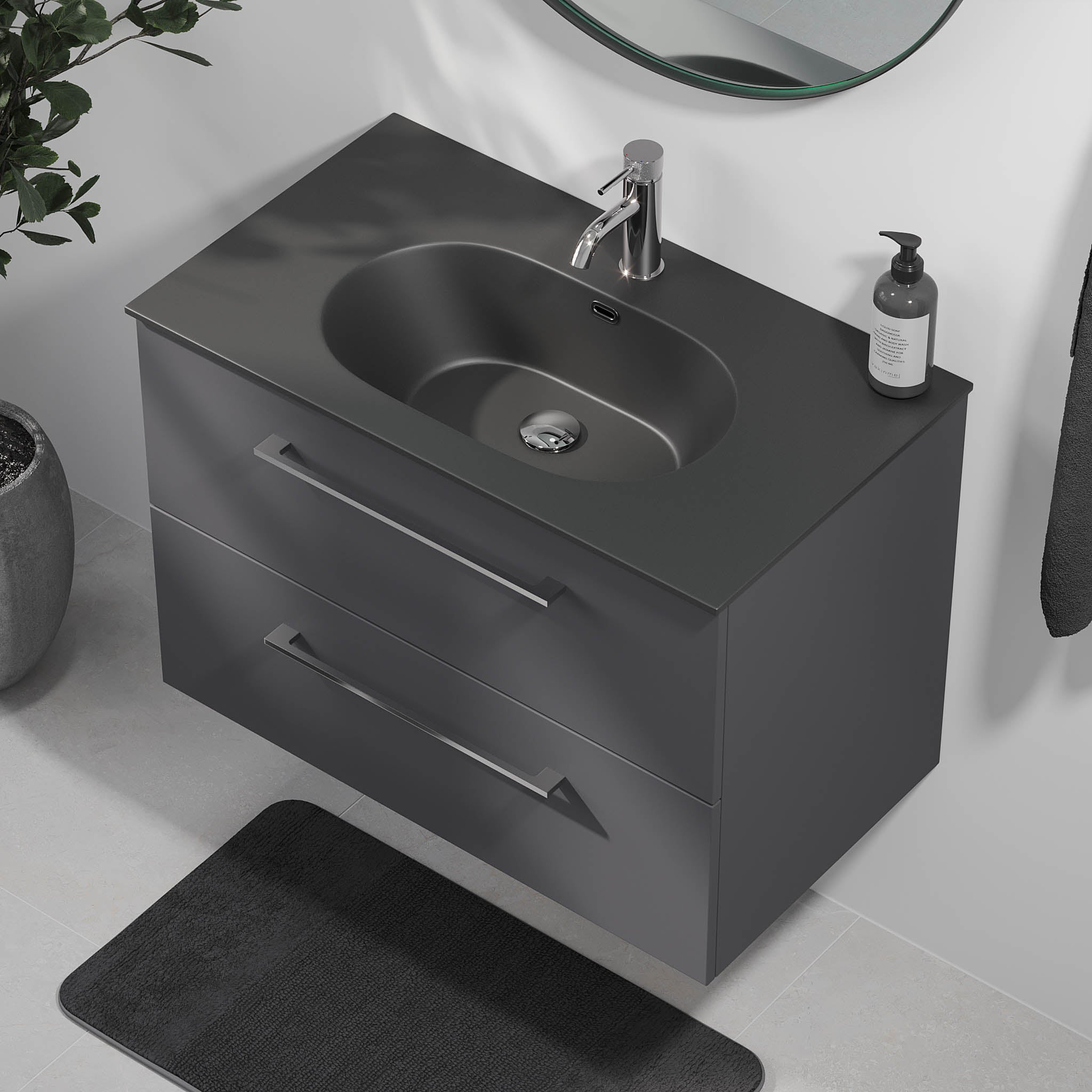 Horten, Furniture Set - Code, Grey Anthracite - 80 cm - MASTERSTORE - 8595677190892 - Furniture Set - Code - 75 - 080 - 60 - 43 - 40 - 8595677190892