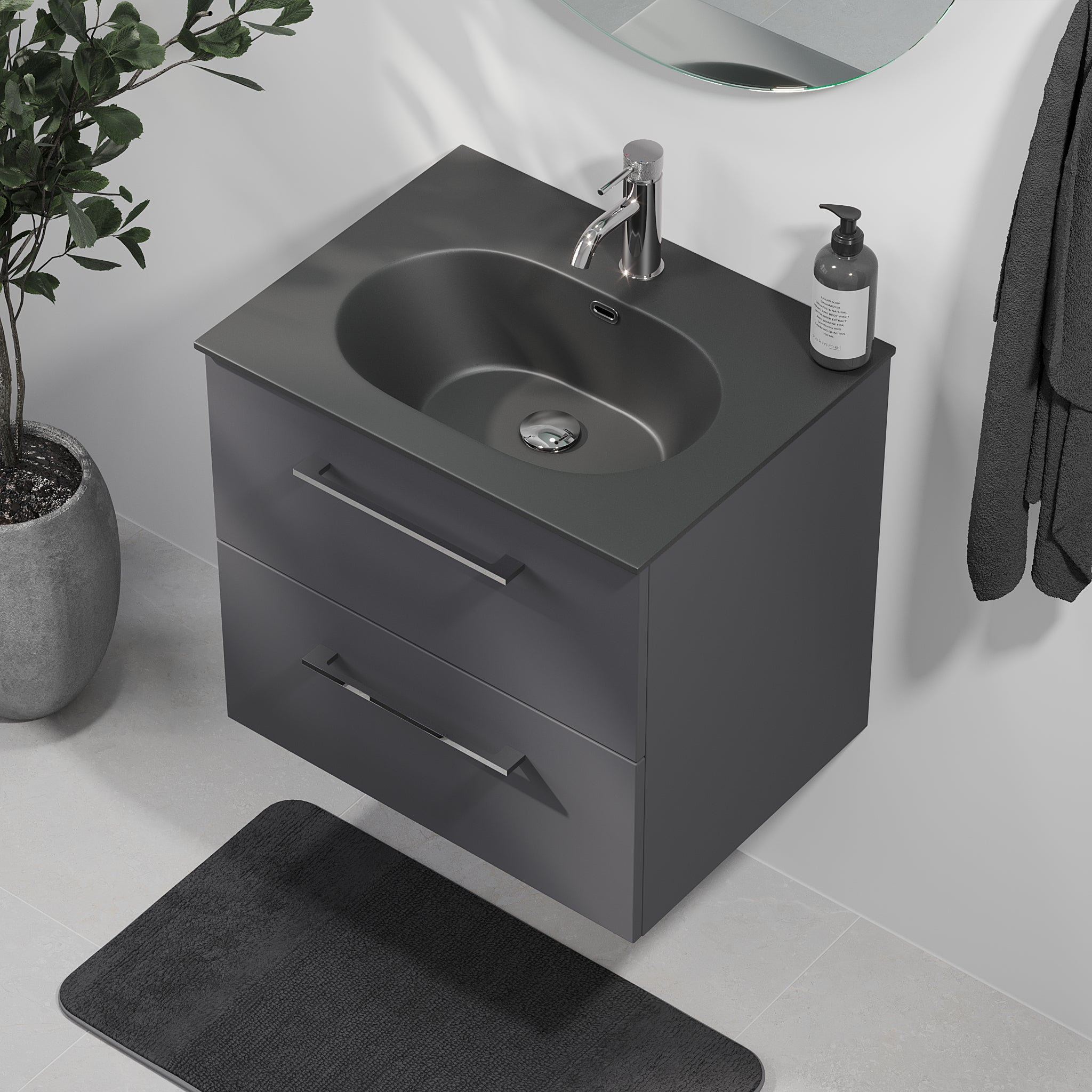 Horten, Furniture Set - Code, Grey Anthracite - 80 cm - MASTERSTORE - 8595677190892 - Furniture Set - Code - 75 - 080 - 60 - 43 - 40 - 8595677190892