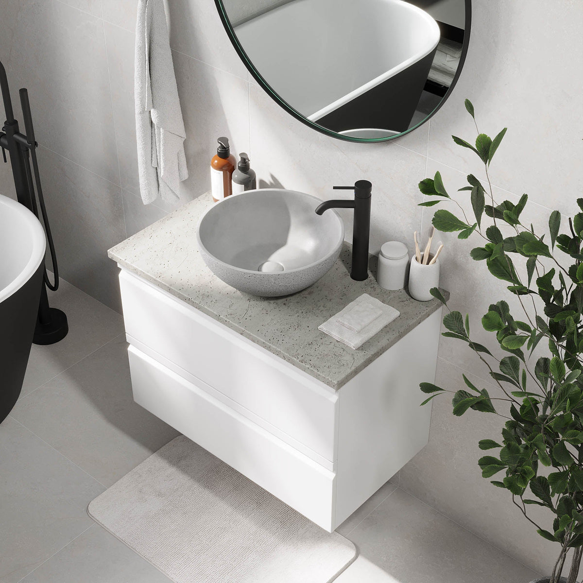 Bardufoss, Furniture Set - Code, White Mat - 60 cm - MASTERSTORE - 8595677191004 - Furniture Set - Code - 74 - 060 - 14 - 01 - 40 - 8595677191004