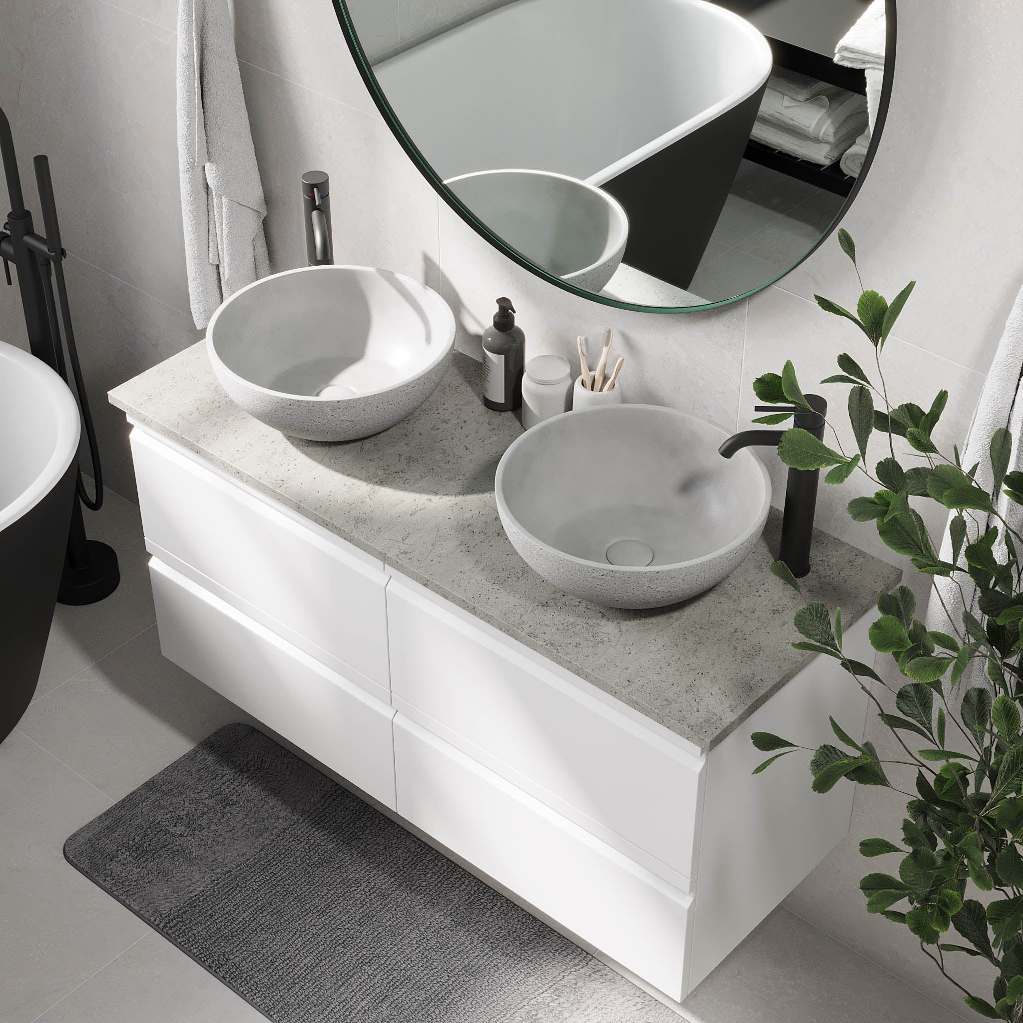 Bardufoss, Furniture Set - Code, White Mat - 60 cm - MASTERSTORE - 8595677191004 - Furniture Set - Code - 74 - 060 - 14 - 01 - 40 - 8595677191004