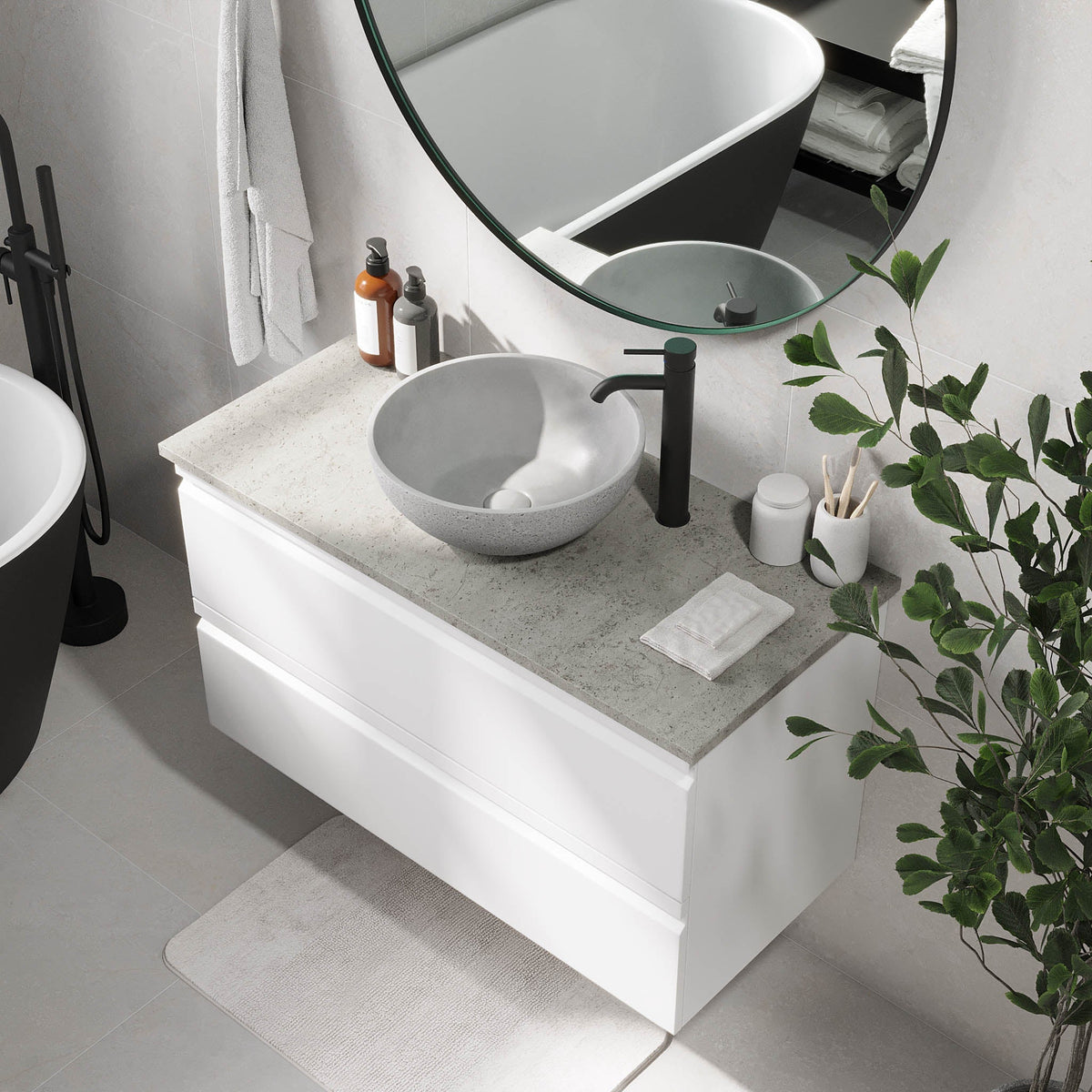 Bardufoss, Furniture Set - Code, White Mat - 120 cm - MASTERSTORE - 8595677191035 - Furniture Set - Code - 74 - 120 - 14 - 01 - 40 - 8595677191035