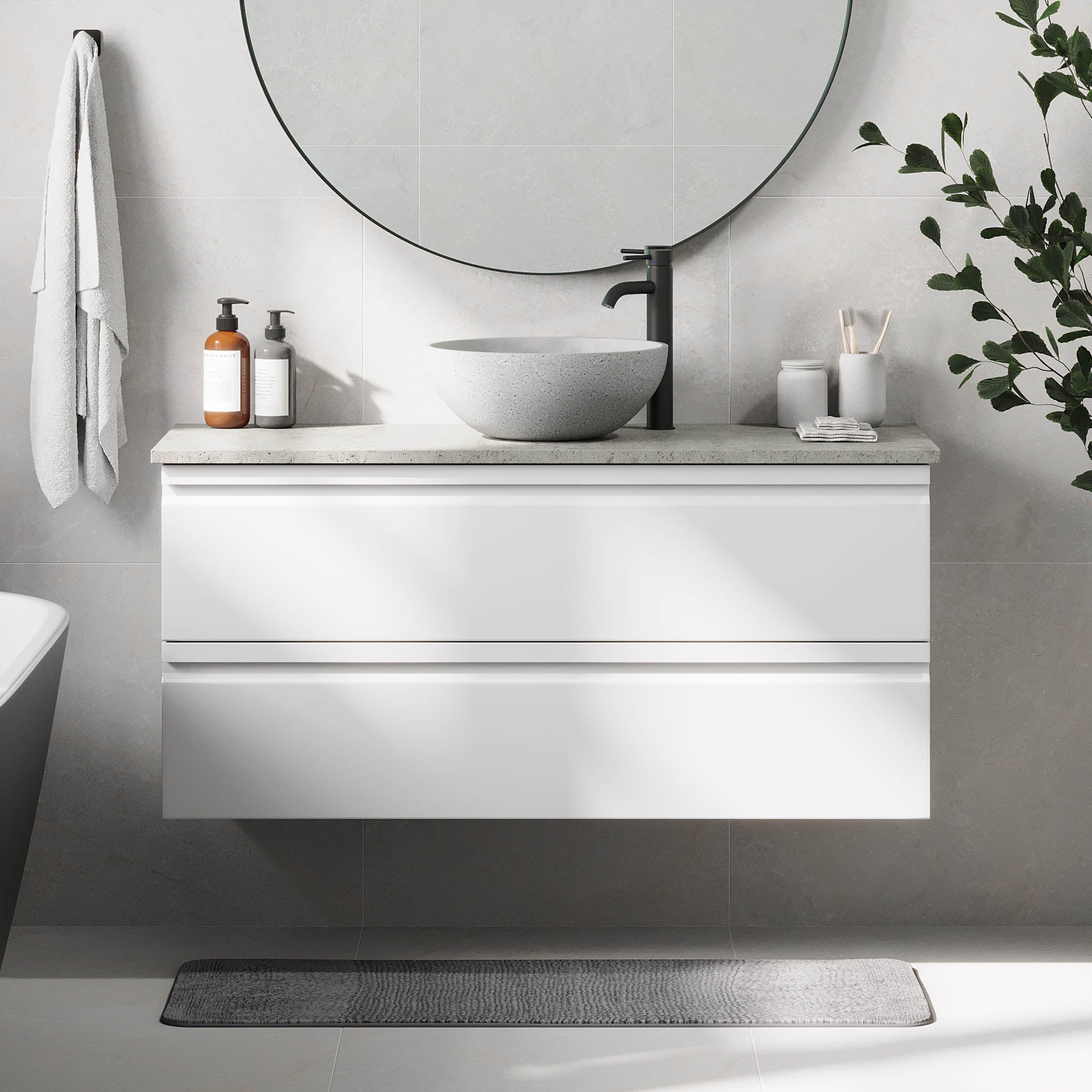 Bardufoss, Furniture Set - Code, White Mat - 120 cm - MASTERSTORE - 8595677191035 - Furniture Set - Code - 74 - 120 - 14 - 01 - 40 - 8595677191035