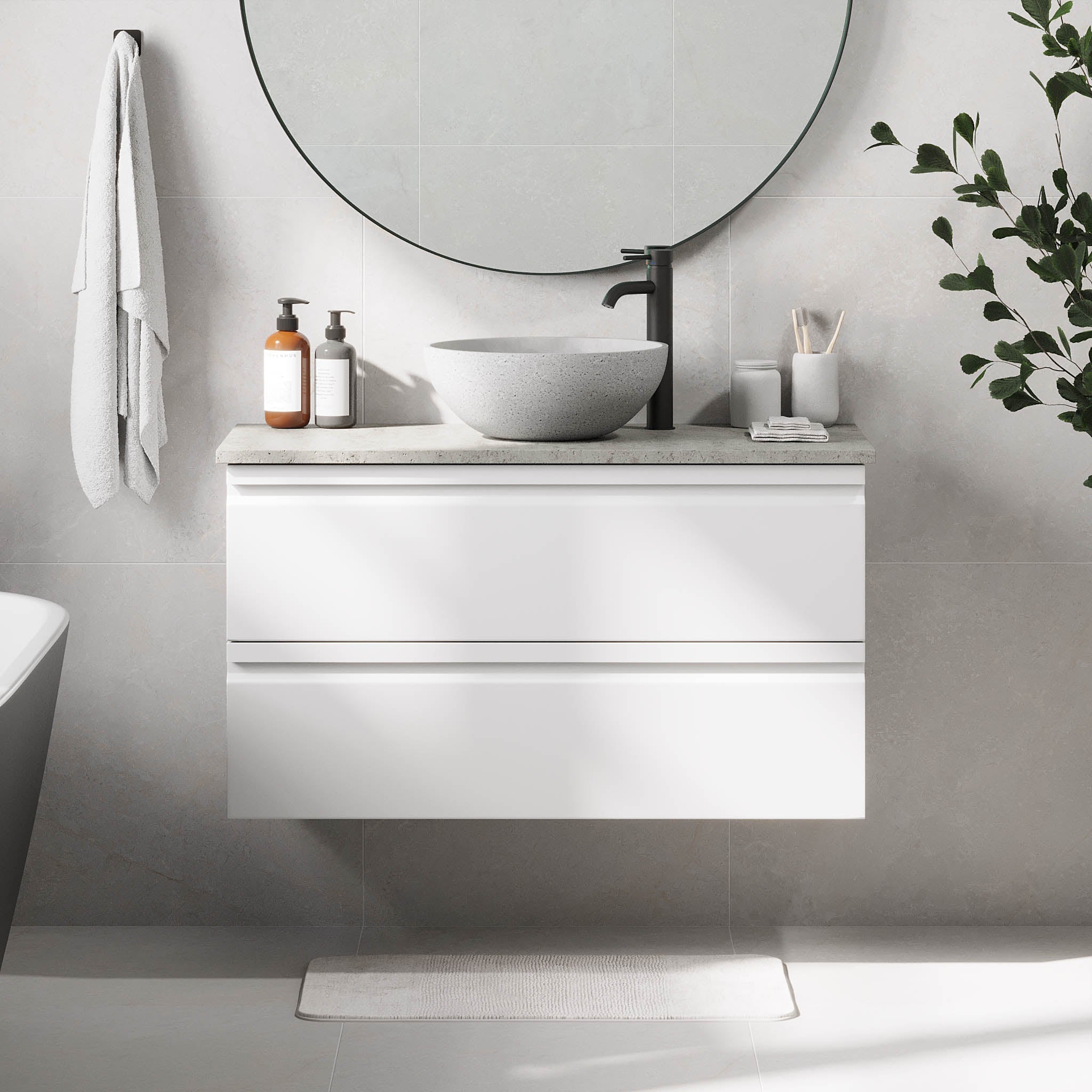 Bardufoss, Furniture Set - Code, White Mat - 120 cm - MASTERSTORE - 8595677191035 - Furniture Set - Code - 74 - 120 - 14 - 01 - 40 - 8595677191035