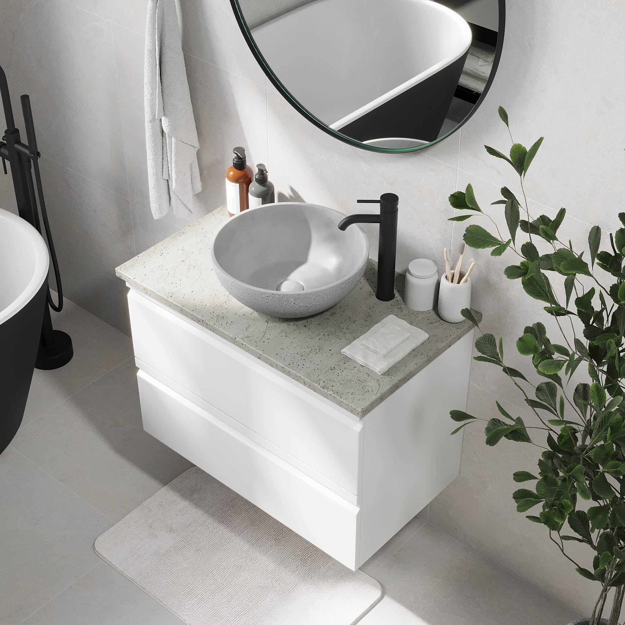 Bardufoss, Furniture Set - Code, White Mat - 120 cm - MASTERSTORE - 8595677191035 - Furniture Set - Code - 74 - 120 - 14 - 01 - 40 - 8595677191035